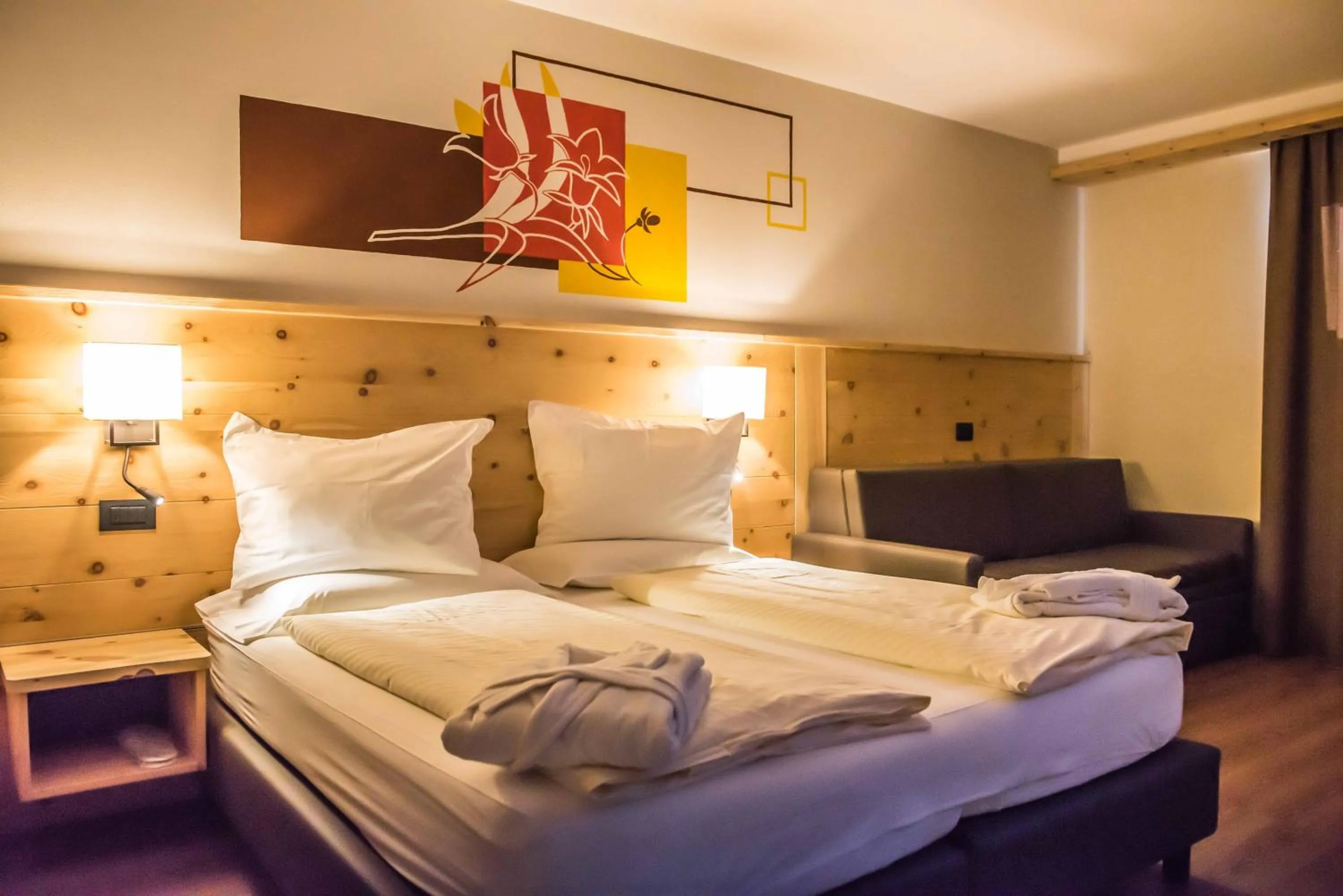 Bed in Hotel Le Alpi