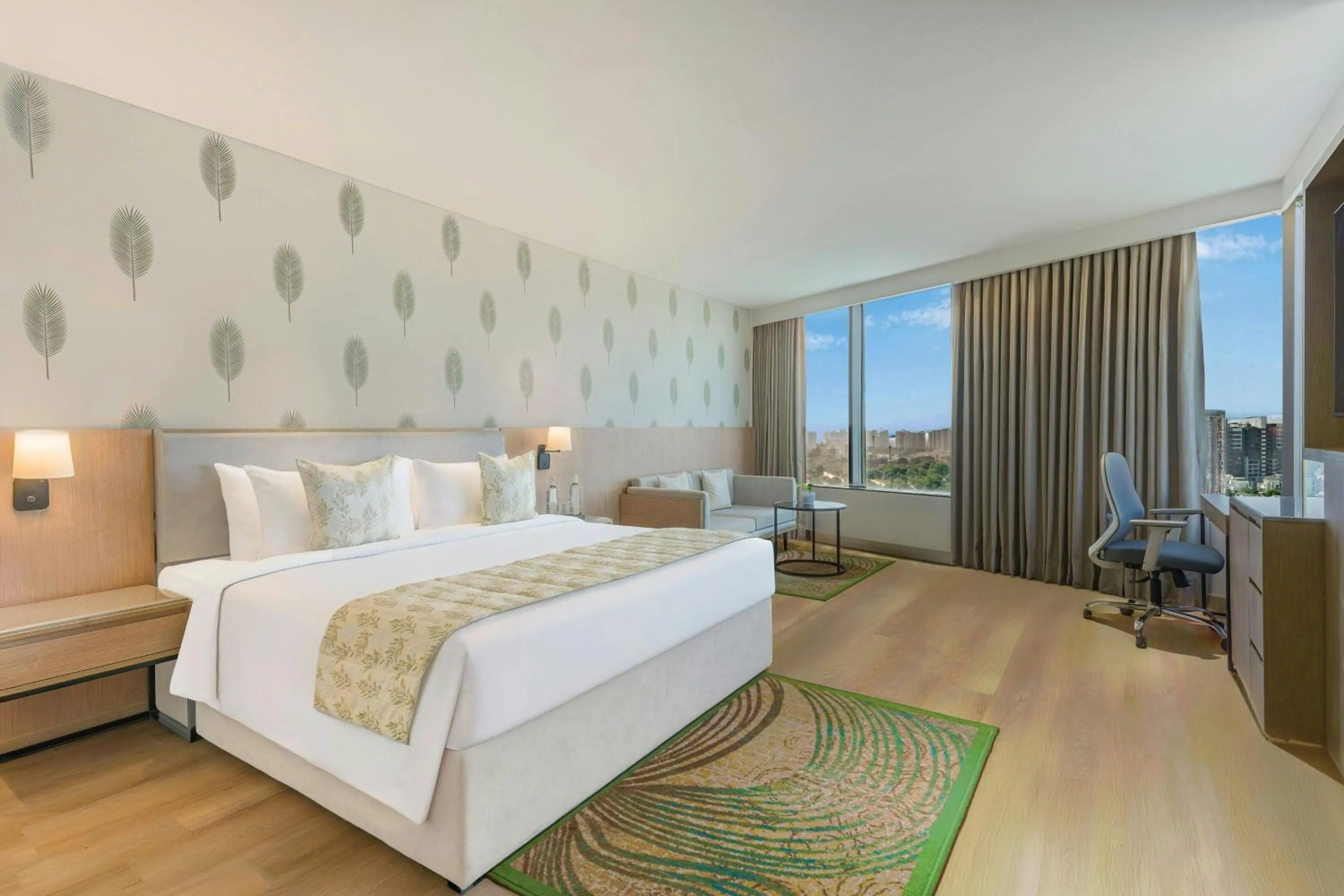 Photo of the whole room, Bed in The Fern Residency, Gandhinagar, Series by Marriott