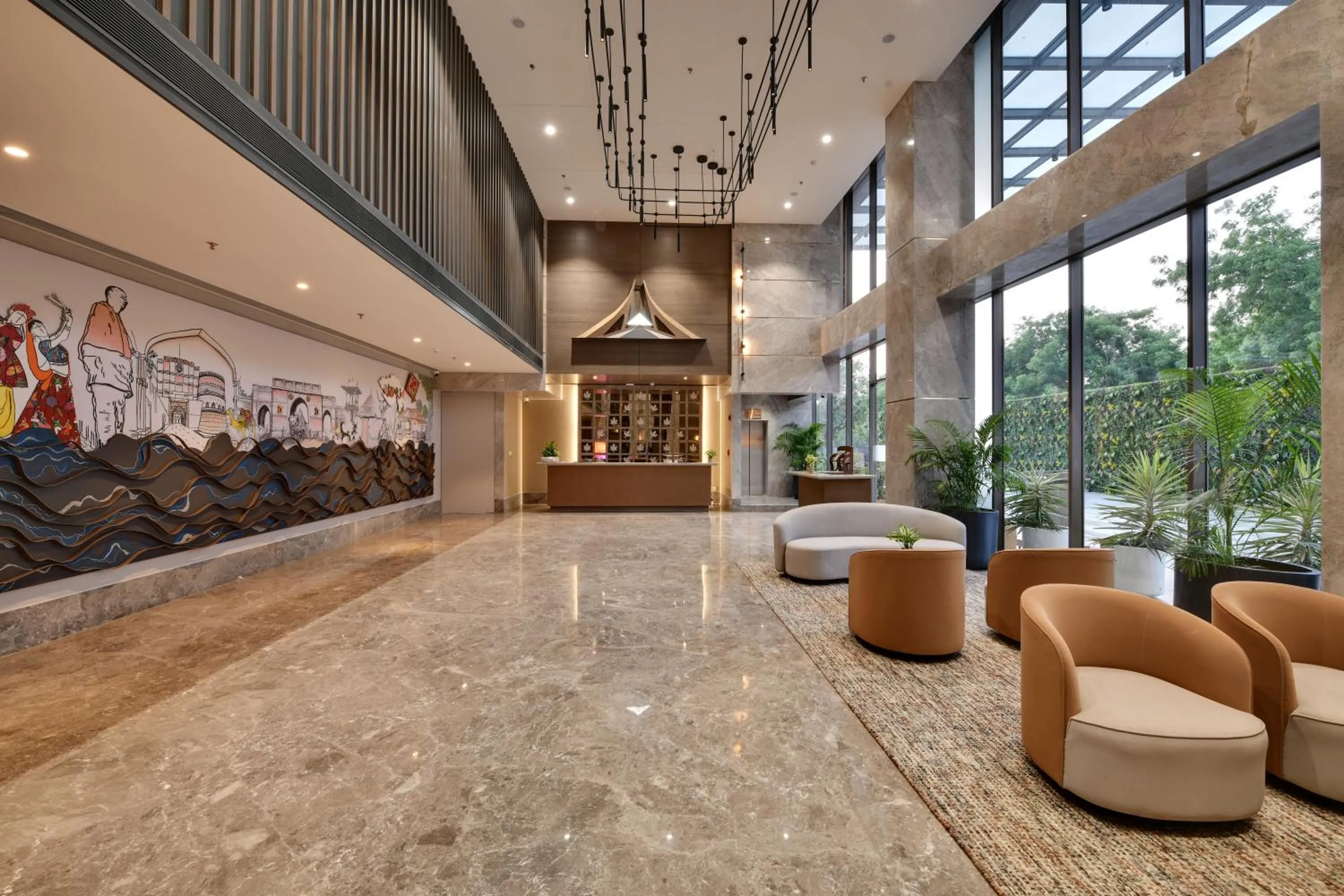 Lobby or reception in The Fern Residency, Gandhinagar, Series by Marriott