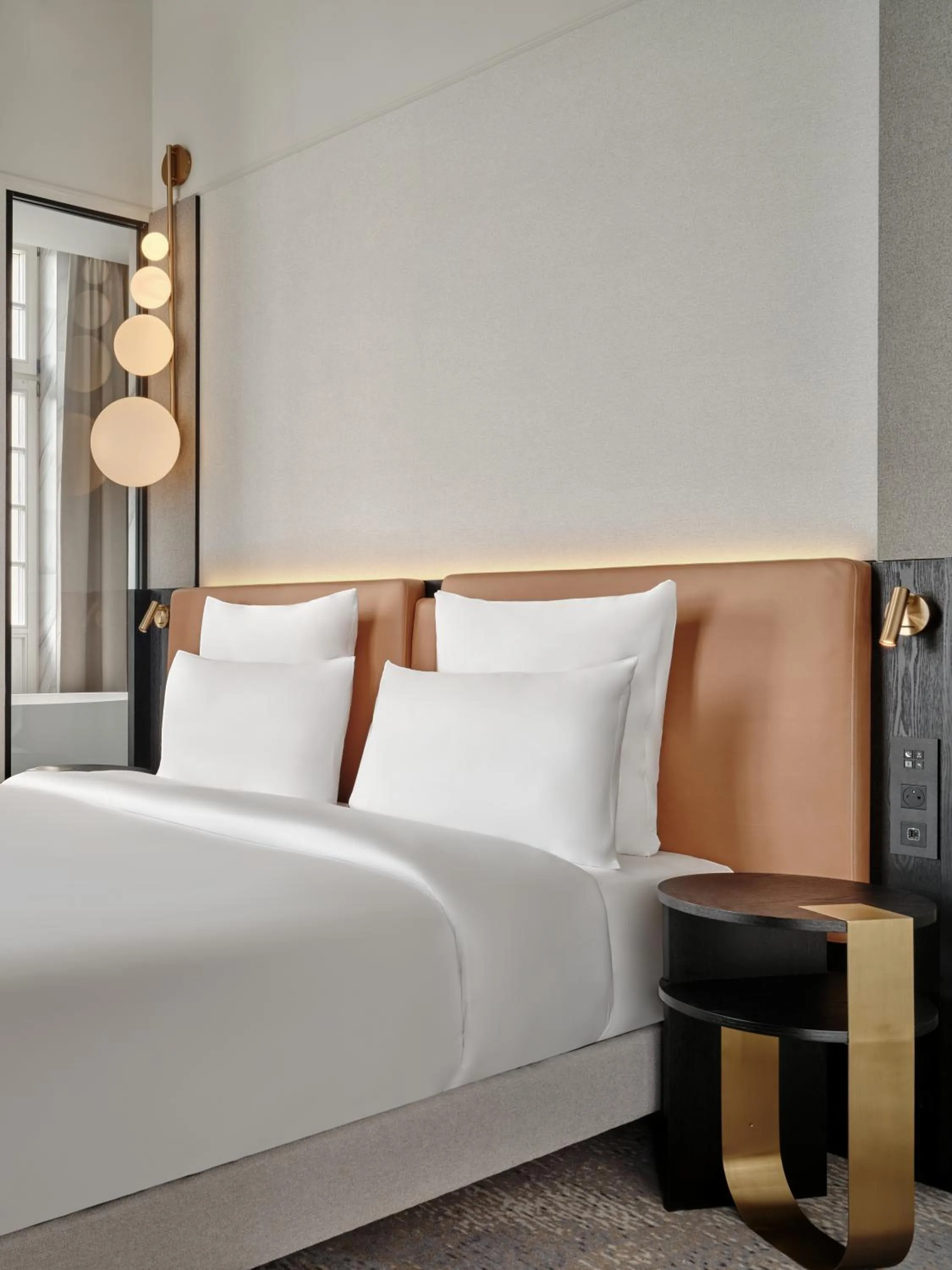 Bed in Mövenpick Grand Hotel Wroclaw