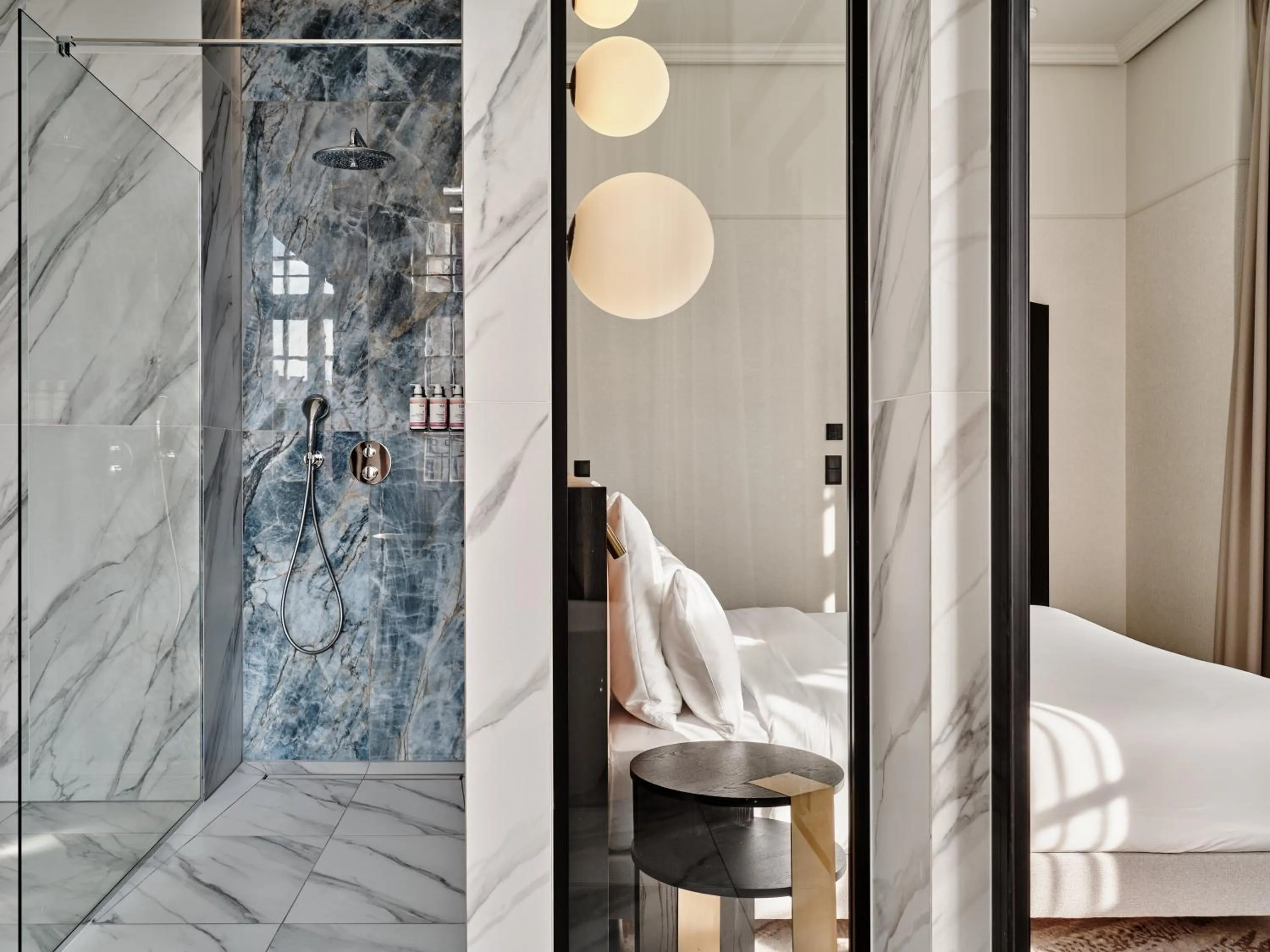 Bed in Mövenpick Grand Hotel Wroclaw