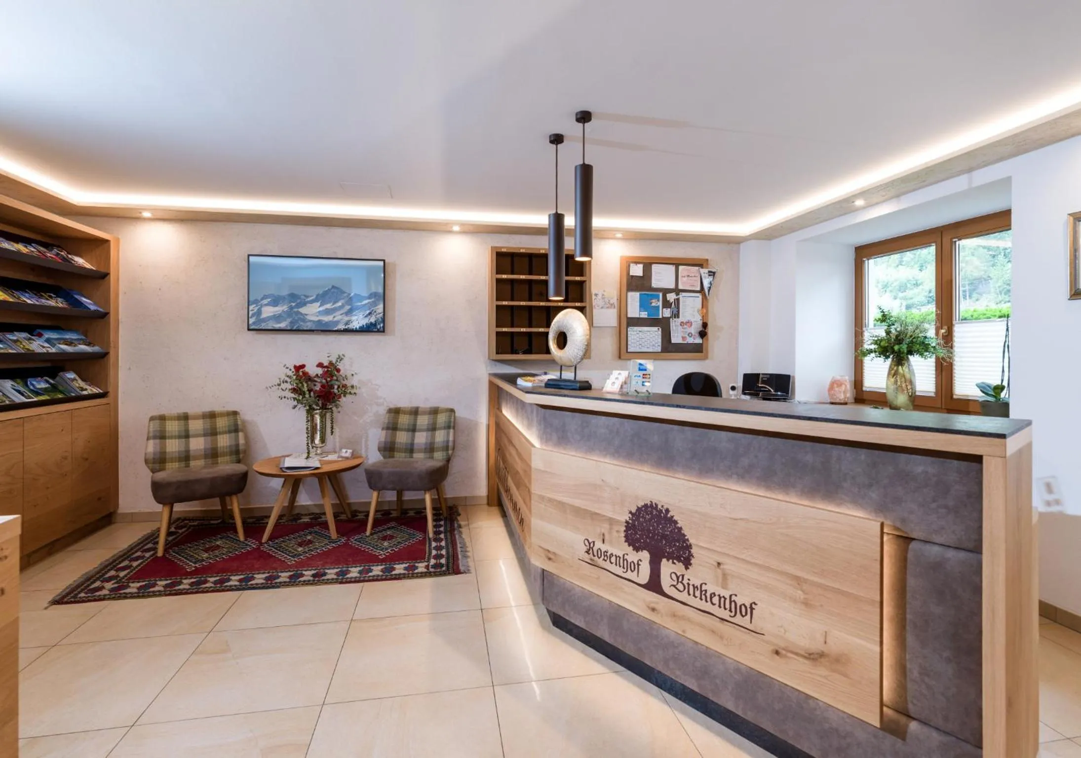 Lobby or reception in Hotel Garni Birkenhof