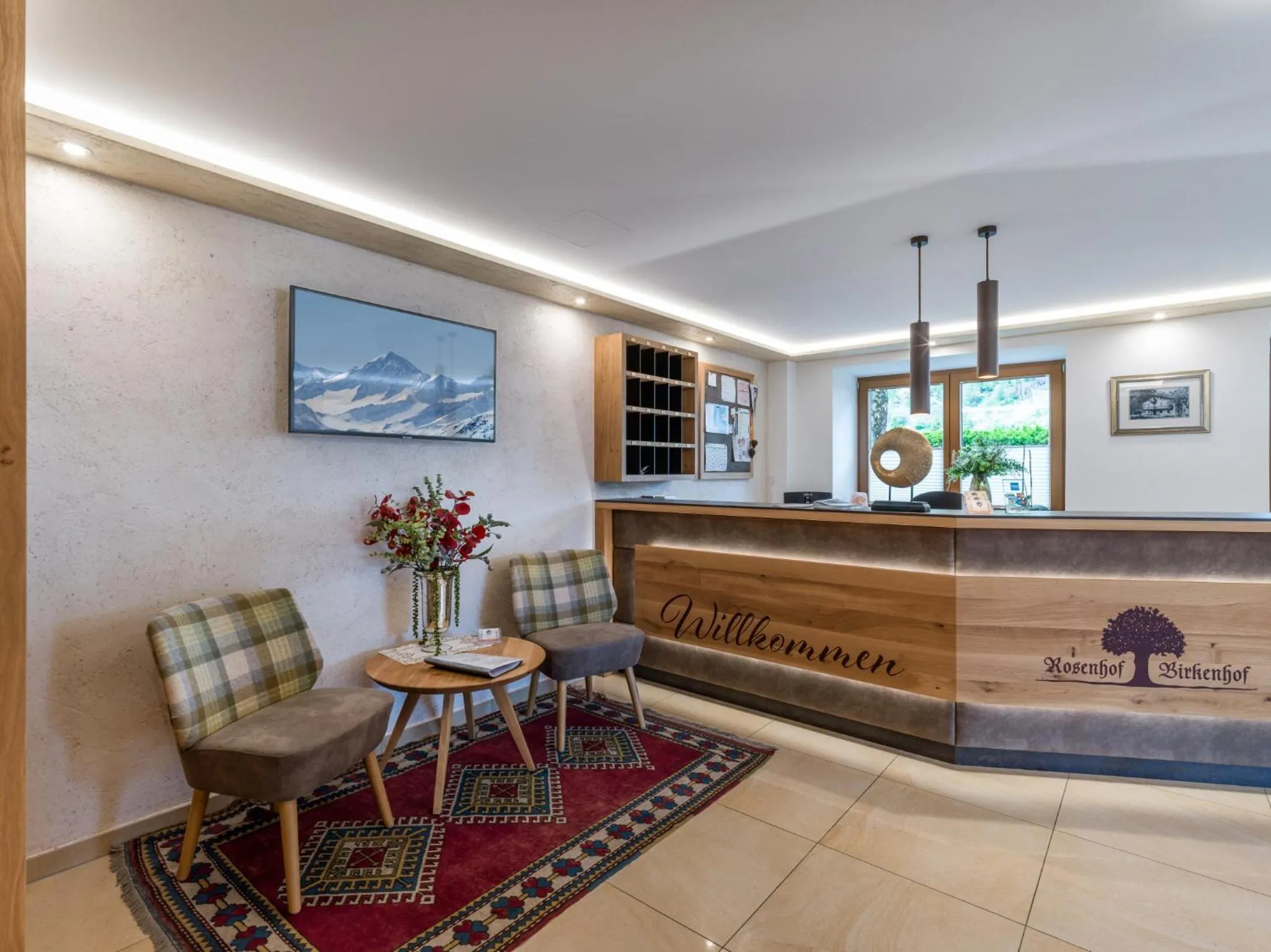 Lobby or reception in Hotel Garni Birkenhof