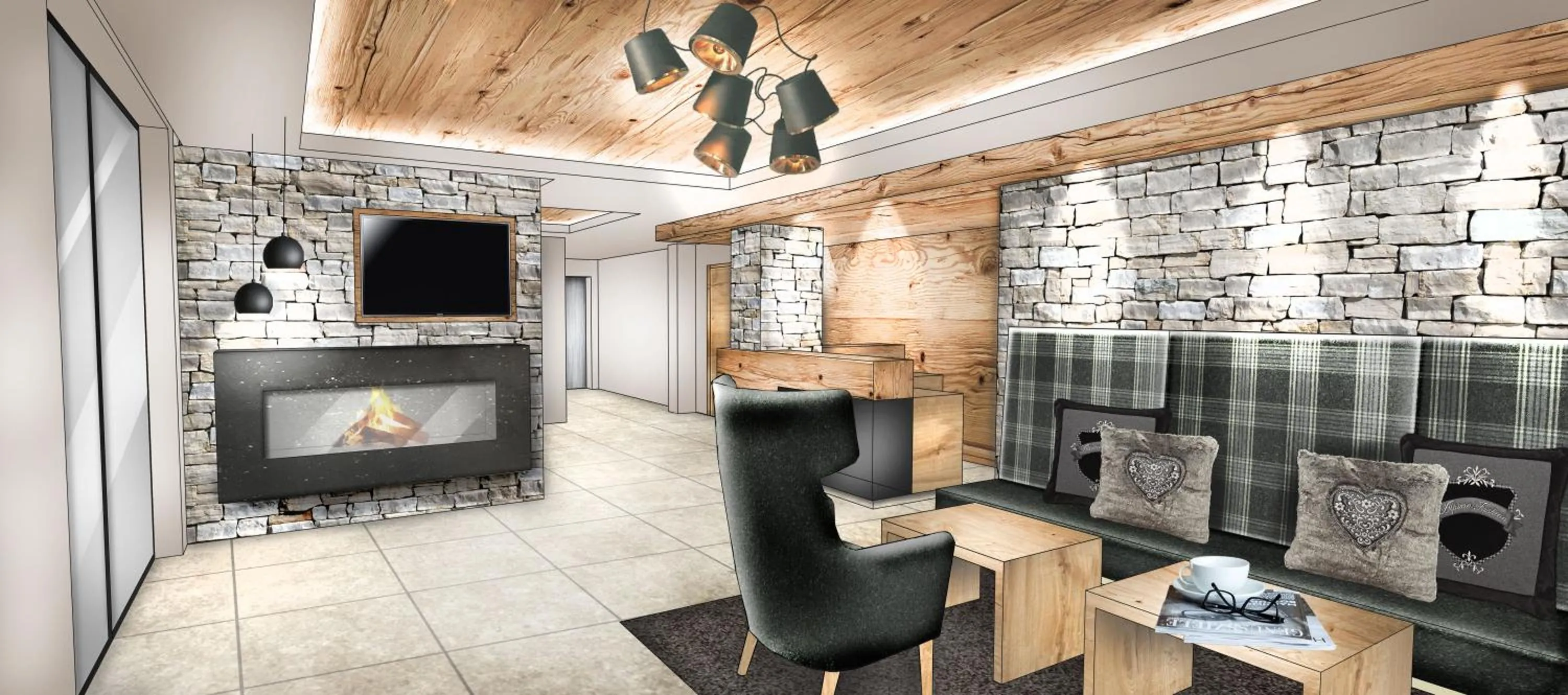 Dining area in Hotel Garni Persutt