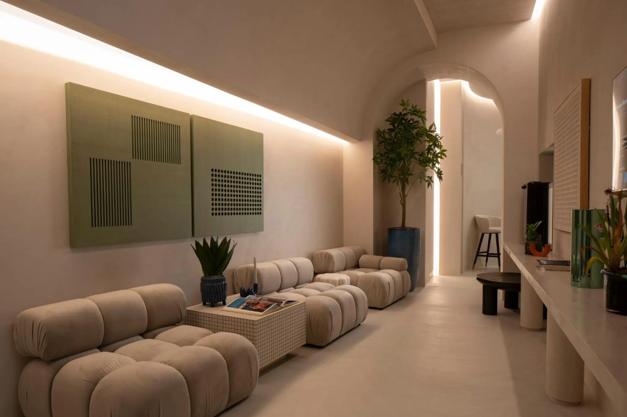 Seating area in Demetra Luxury Suites