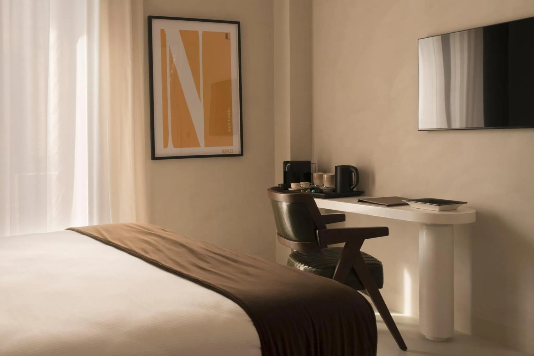 Bed in Demetra Luxury Suites