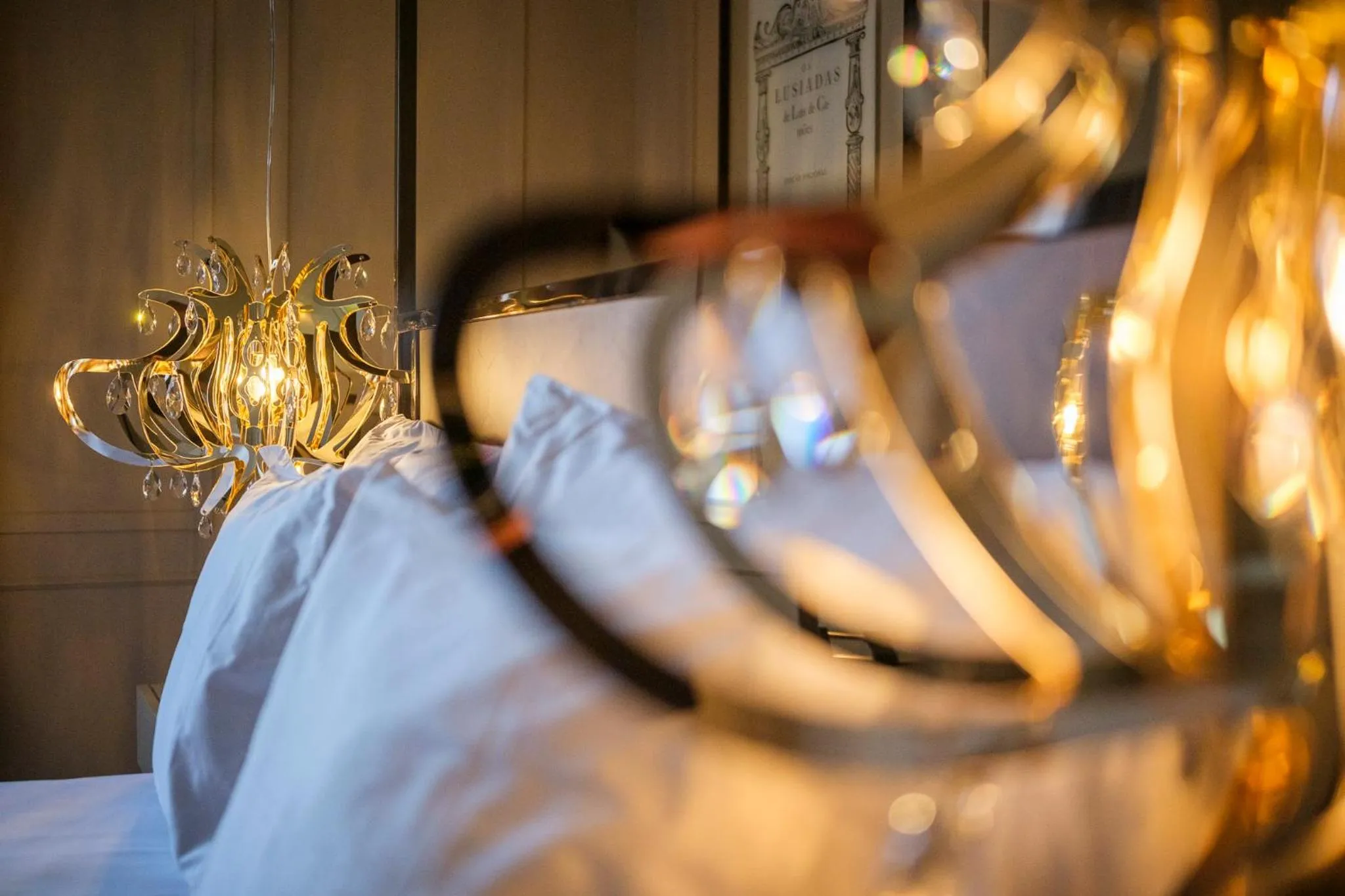 Decorative detail, Bed in Azores Book Hotel