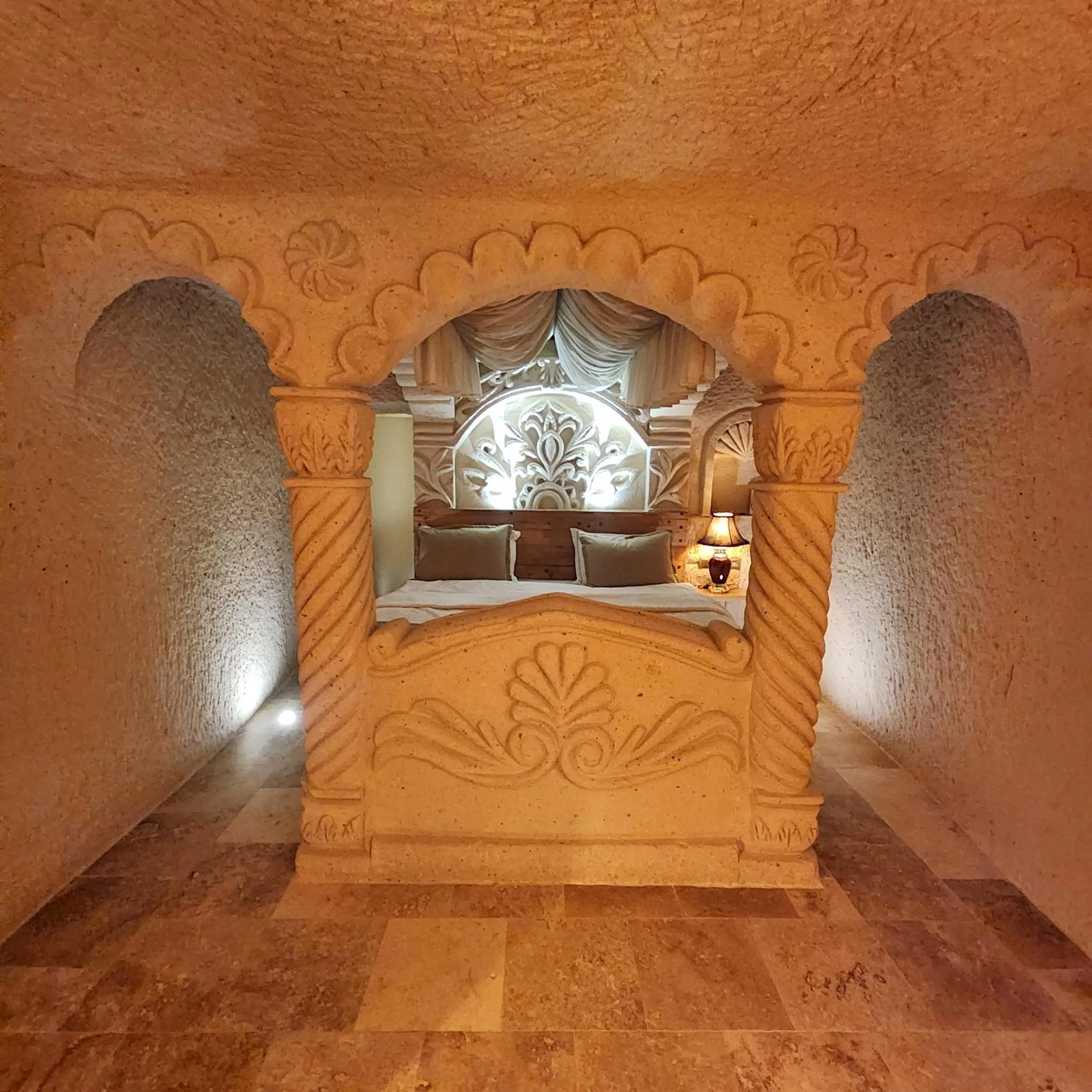 Bed in Memories Cave House Adults Only Plus 12