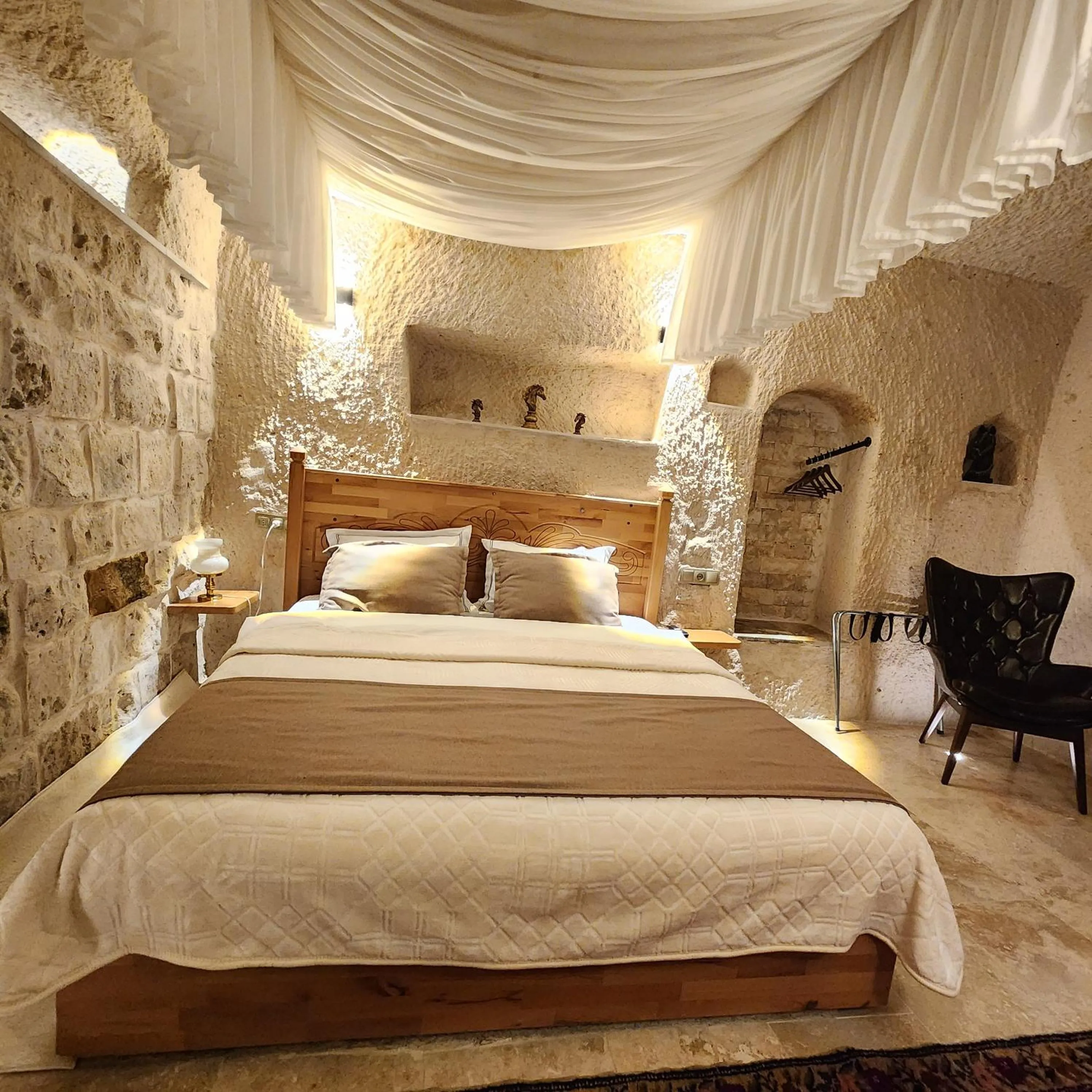 Bed in Memories Cave House Adults Only Plus 12