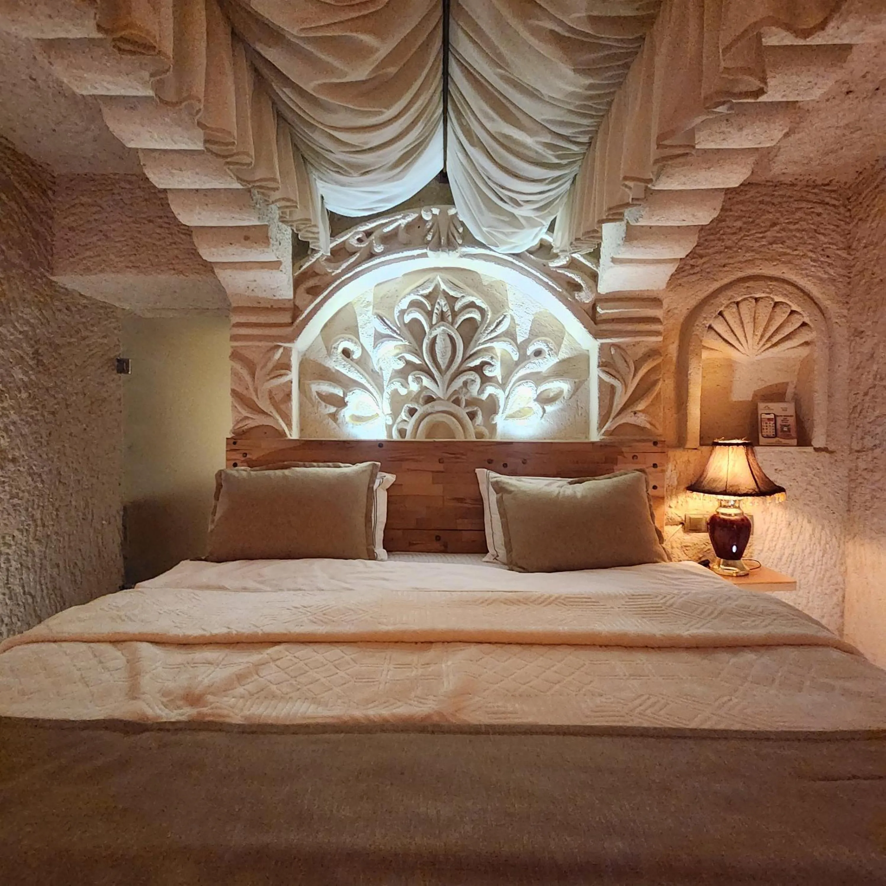 Bed in Memories Cave House Adults Only Plus 12