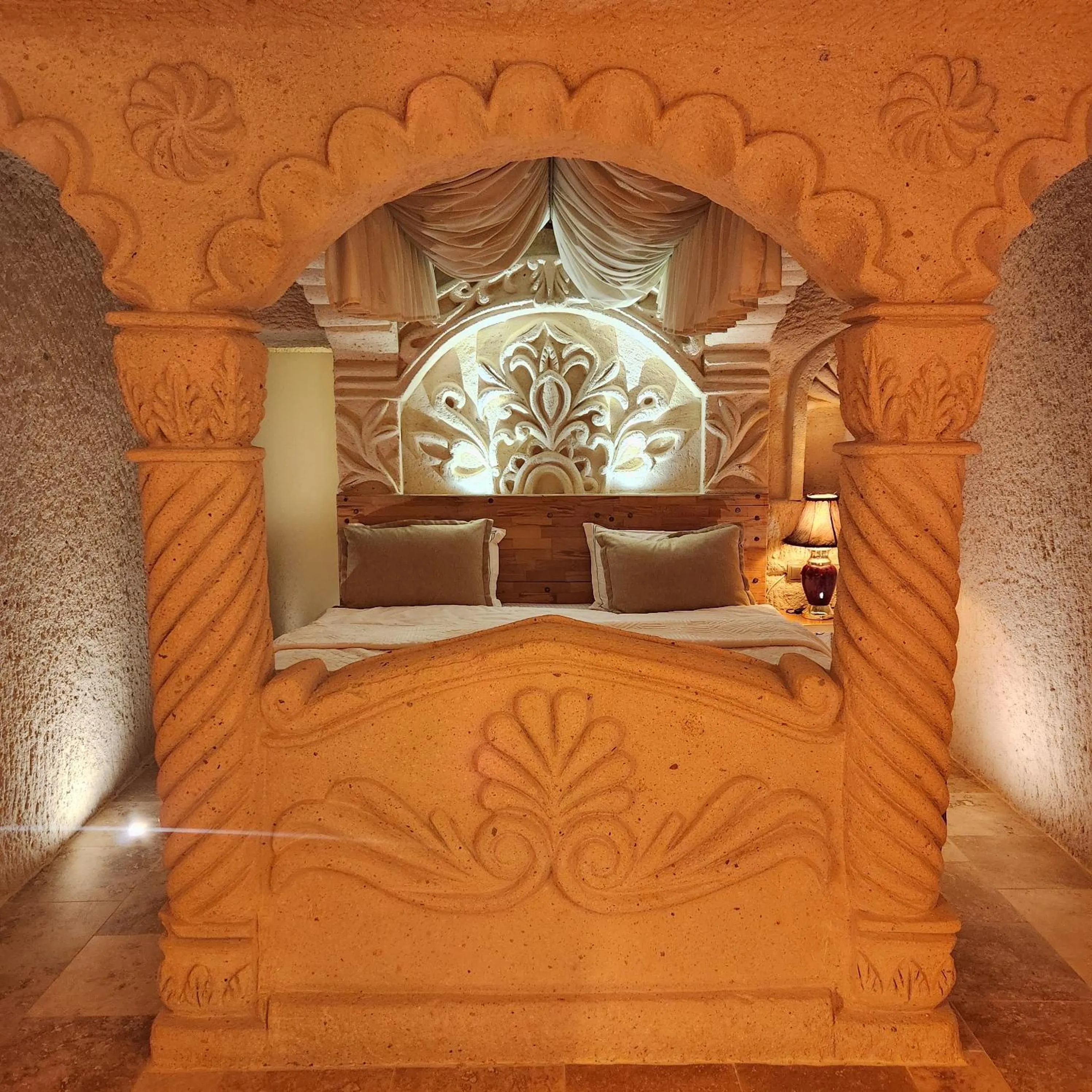 Bed in Memories Cave House Adults Only Plus 12