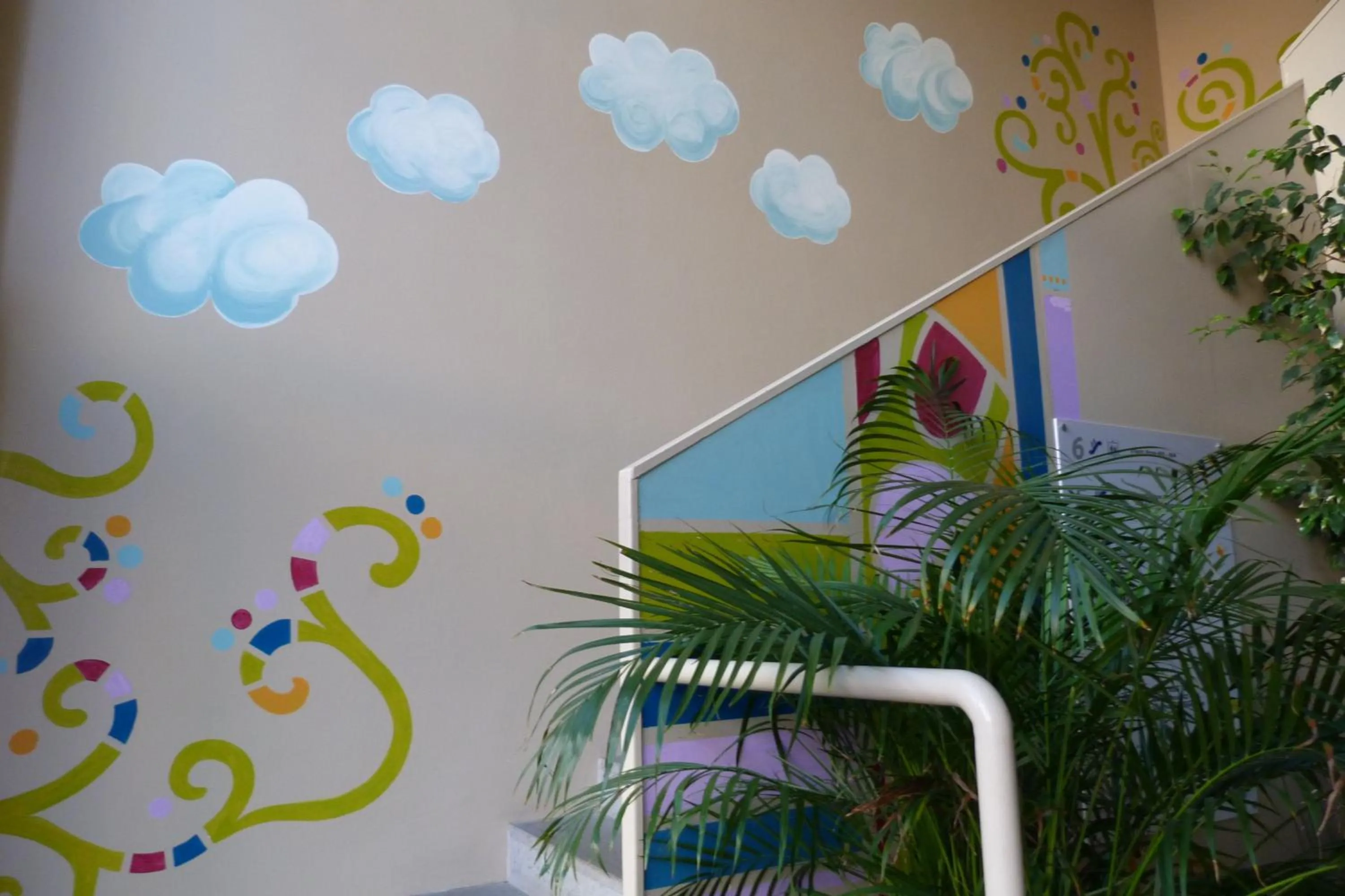 Decorative detail in Ostello Torino