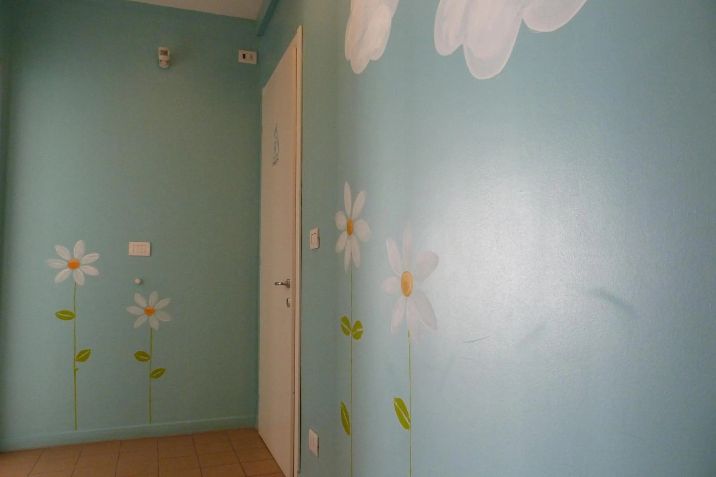 Decorative detail in Ostello Torino