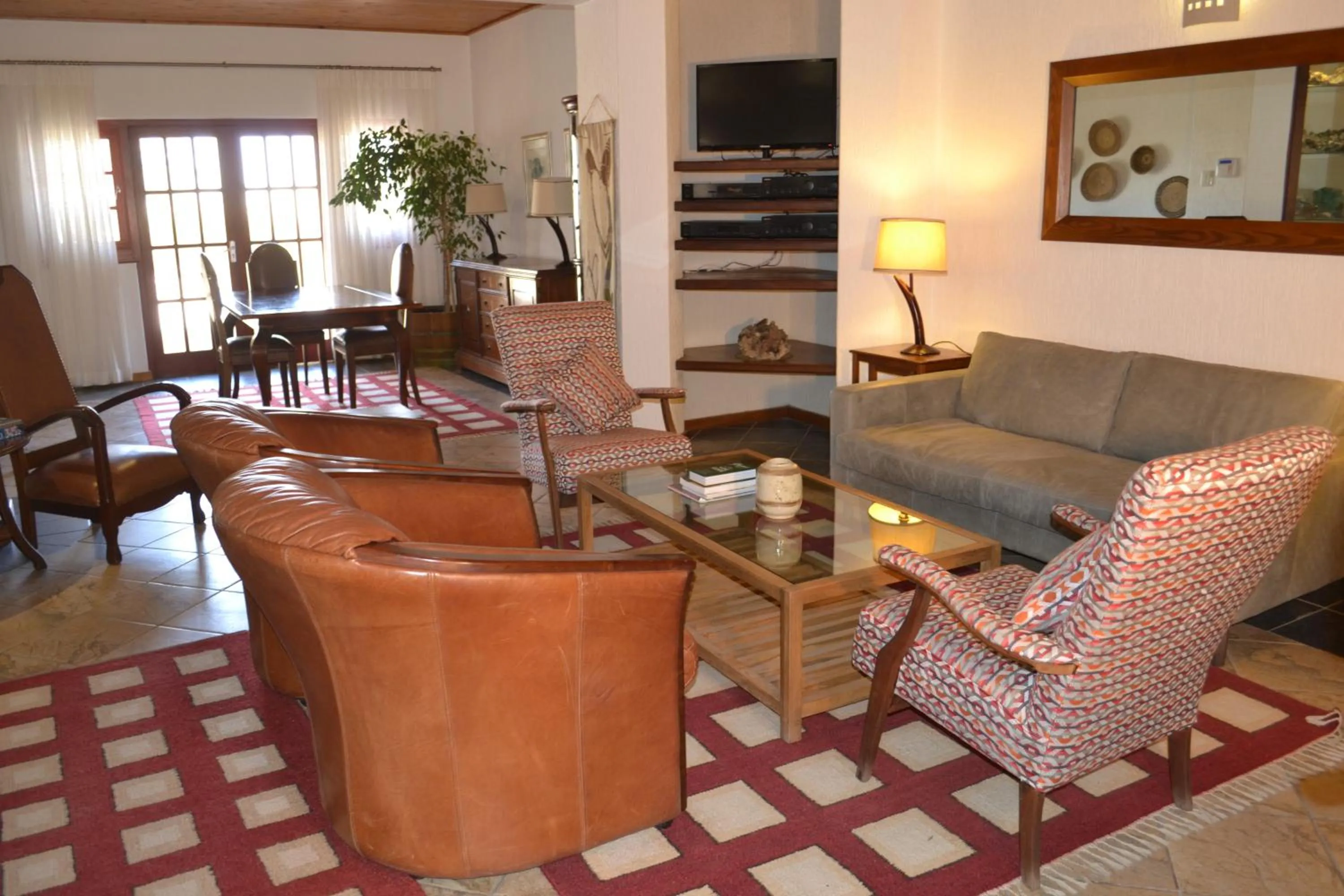 Seating area in Rössmund Lodge