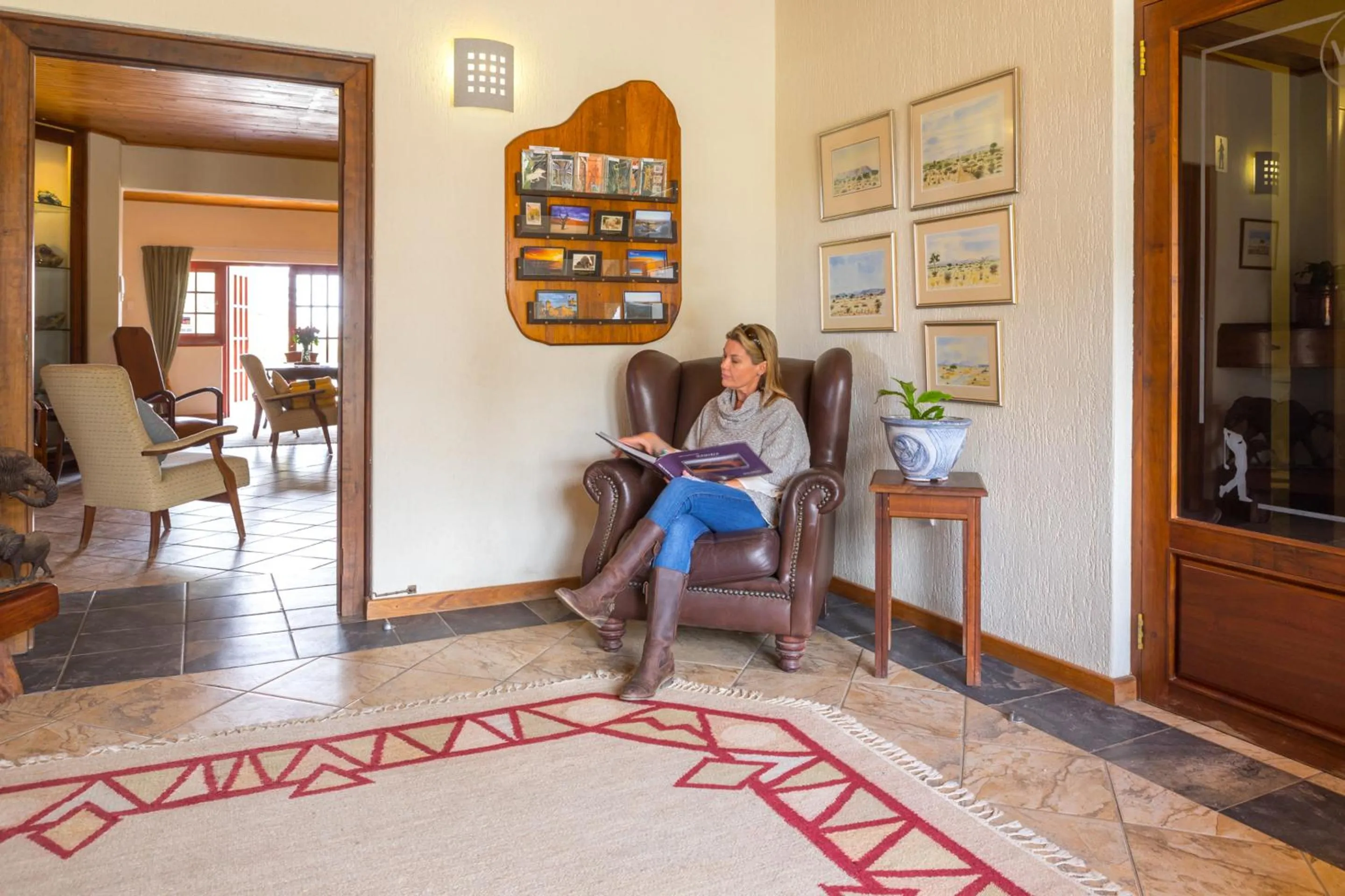 Lobby or reception in Rössmund Lodge