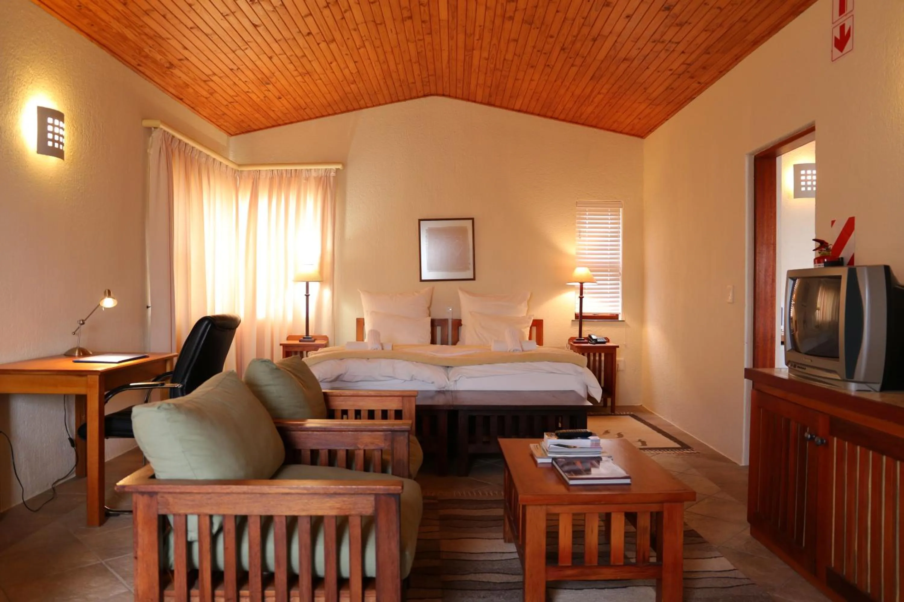 Bed in Rössmund Lodge