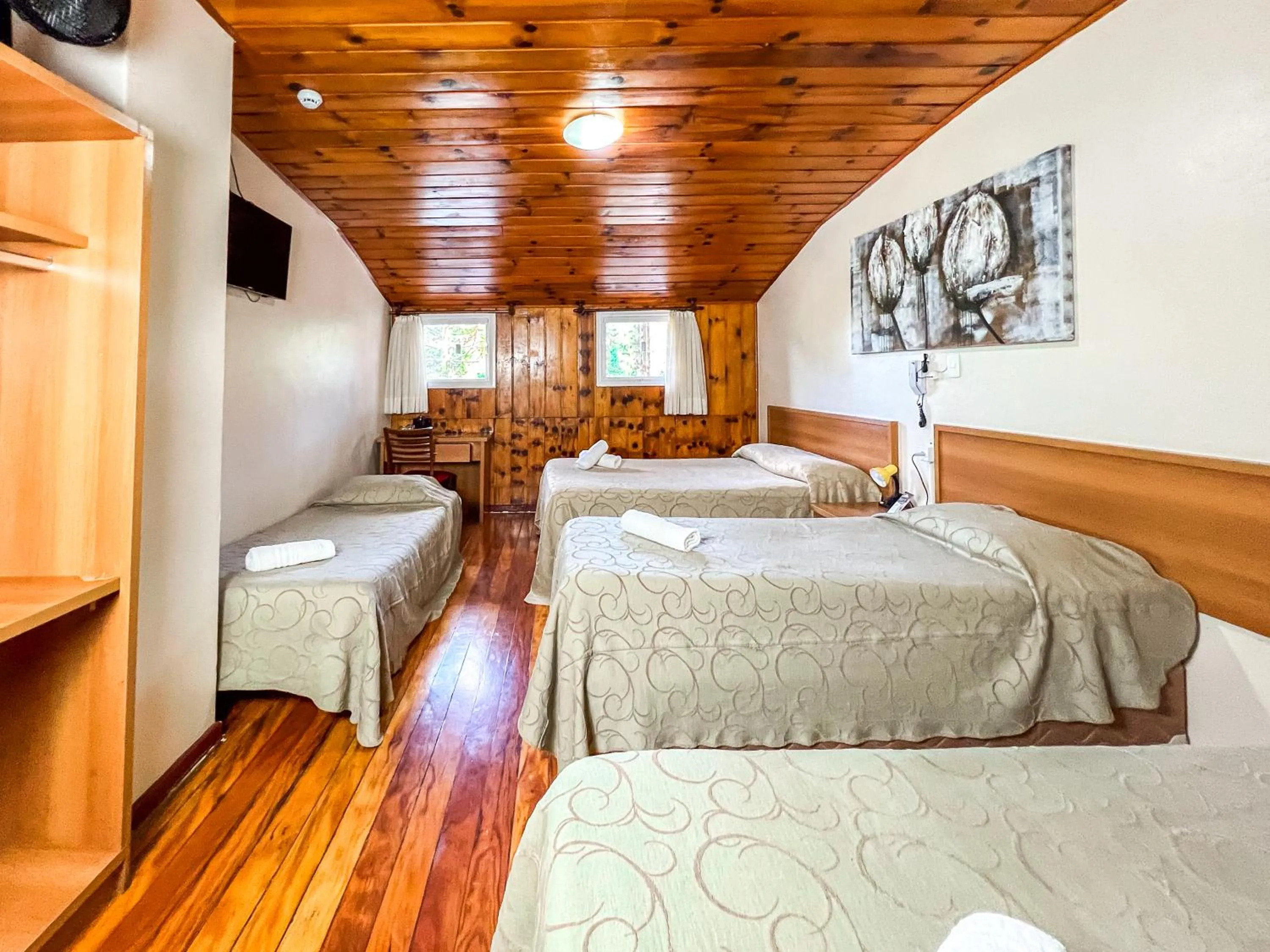 Bed in Hotel Fazenda Golden Park Campos do Jordão