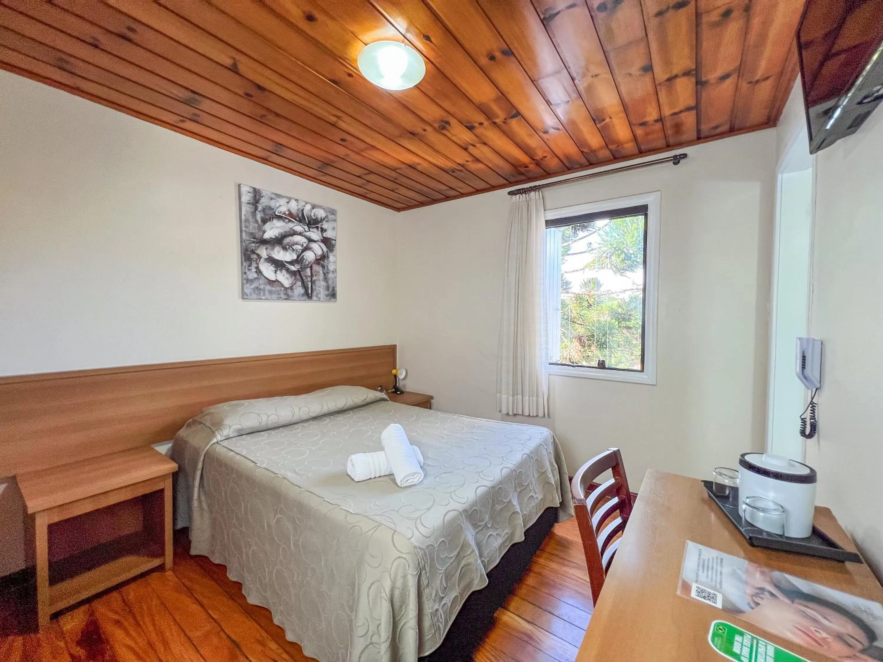 Bed in Hotel Fazenda Golden Park Campos do Jordão