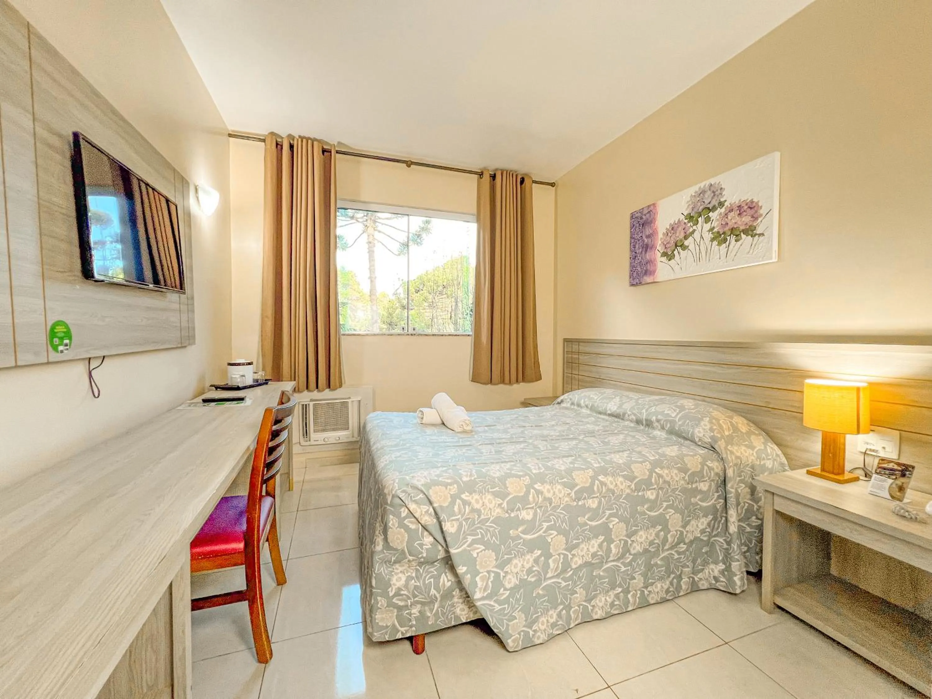 Bed in Hotel Fazenda Golden Park Campos do Jordão