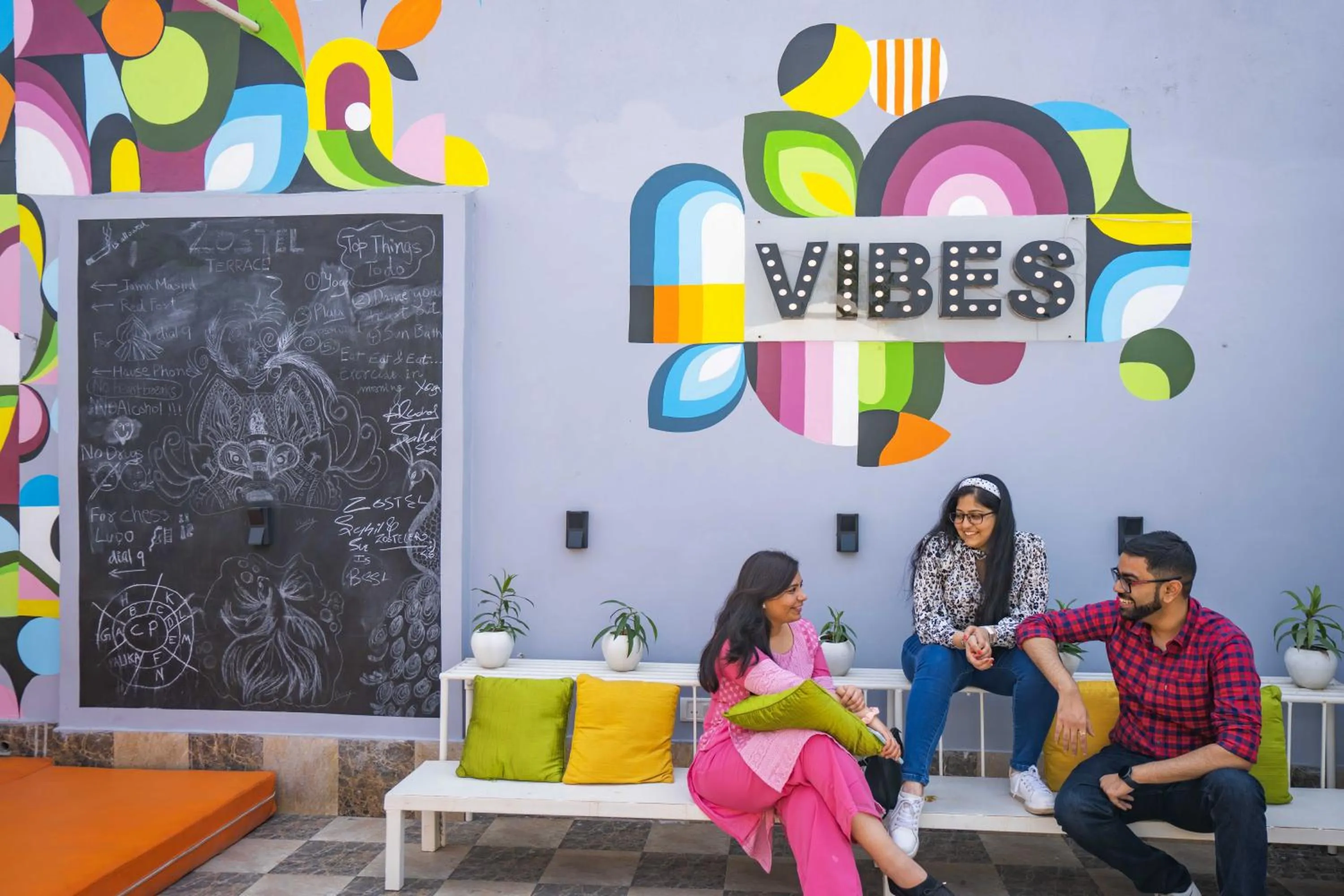 People in Zostel Delhi