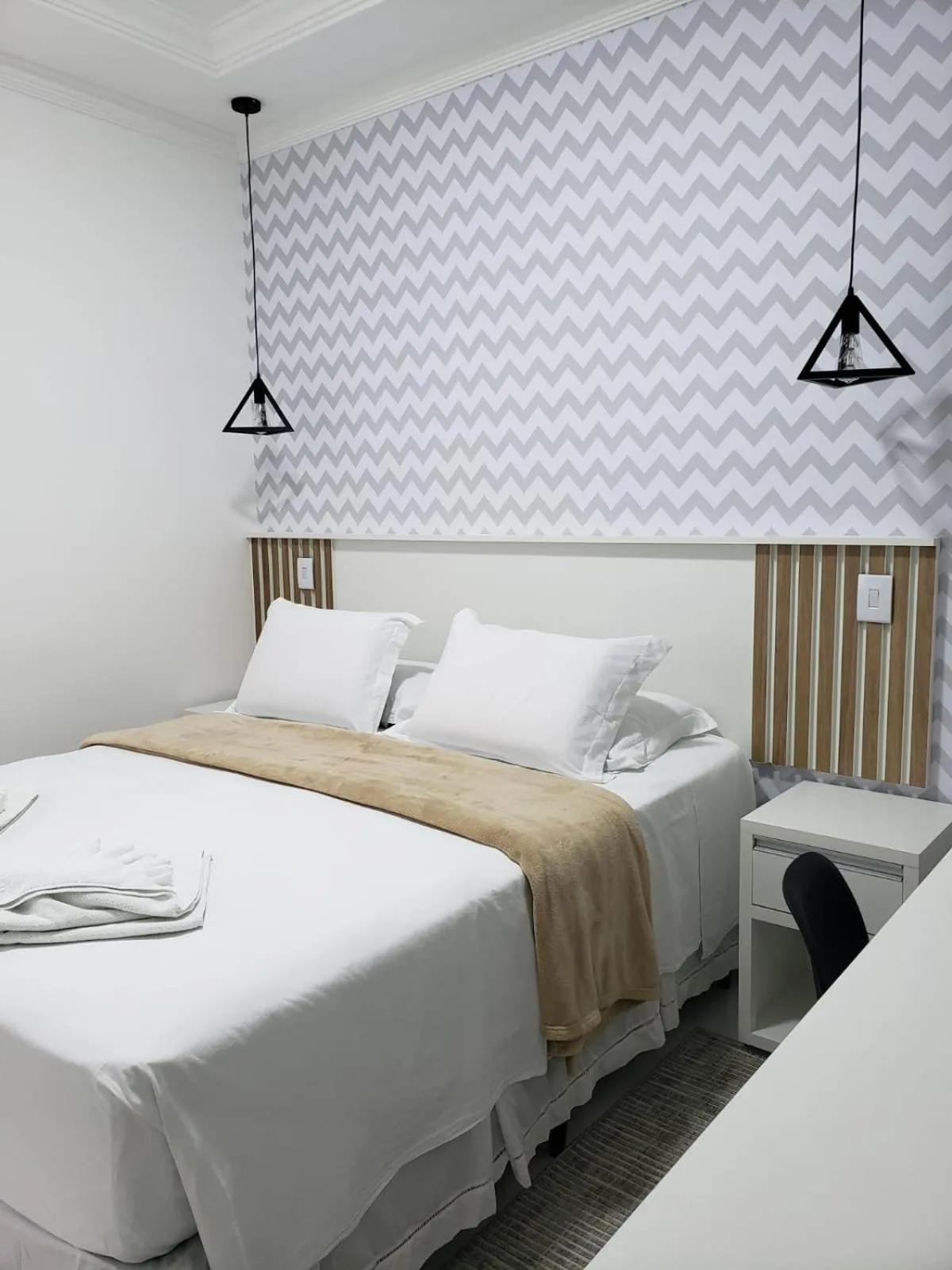 Bed in Pousada Recanto Jota Ge