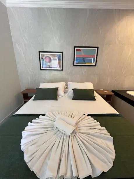 Bed in Pousada Recanto Jota Ge