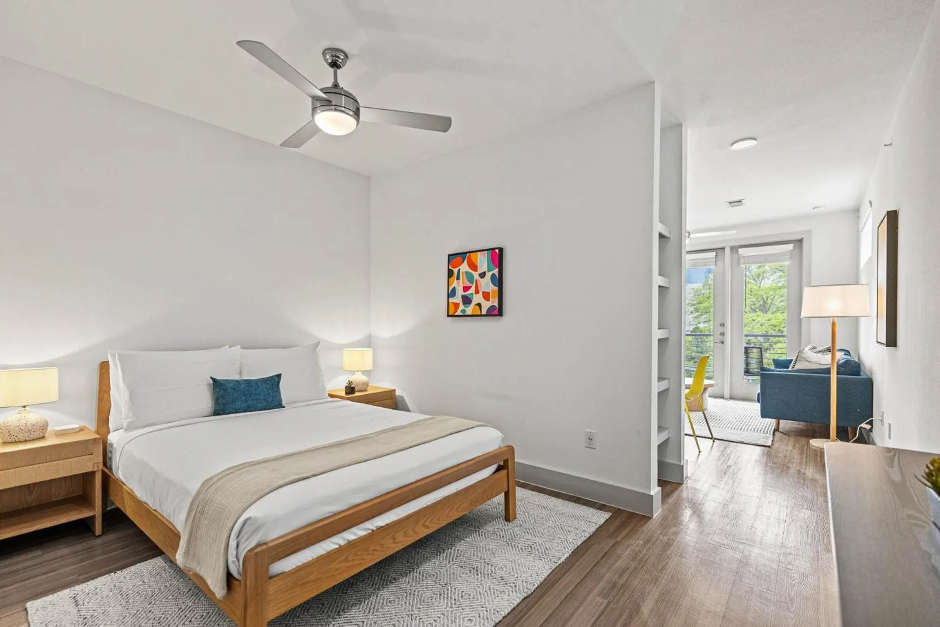 Bedroom, Bed in Placemakr Downtown Austin