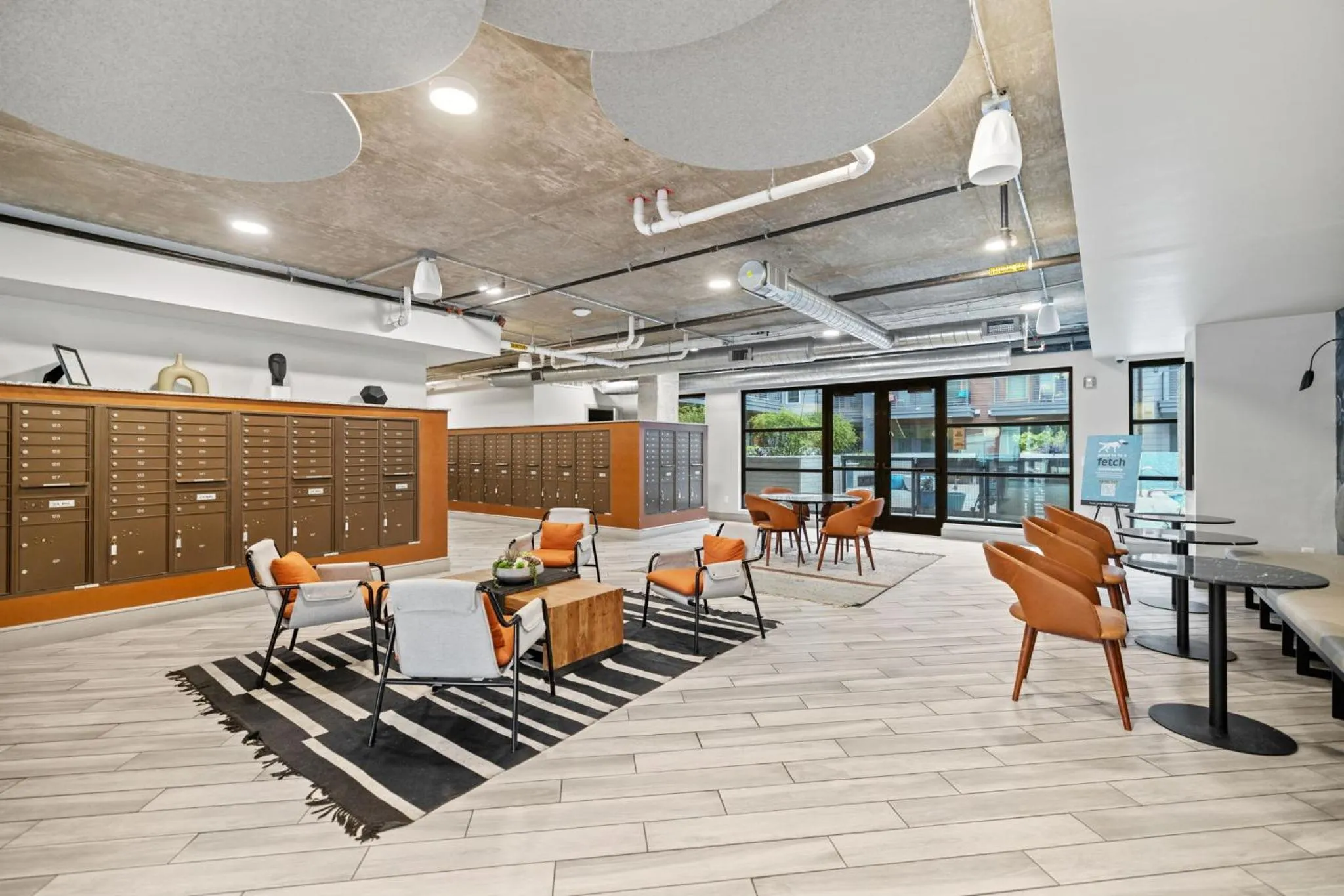 Seating area in Placemakr Downtown Austin