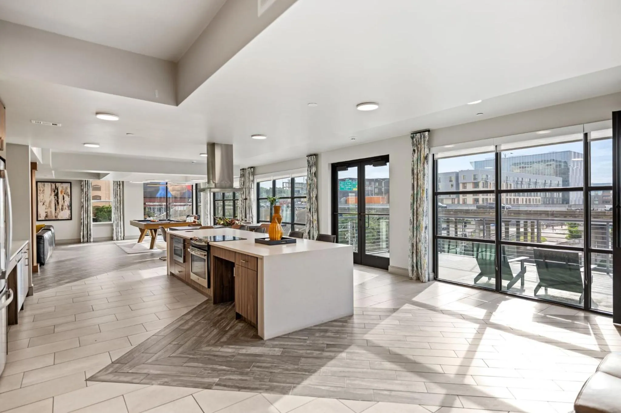 Seating area in Placemakr Downtown Austin