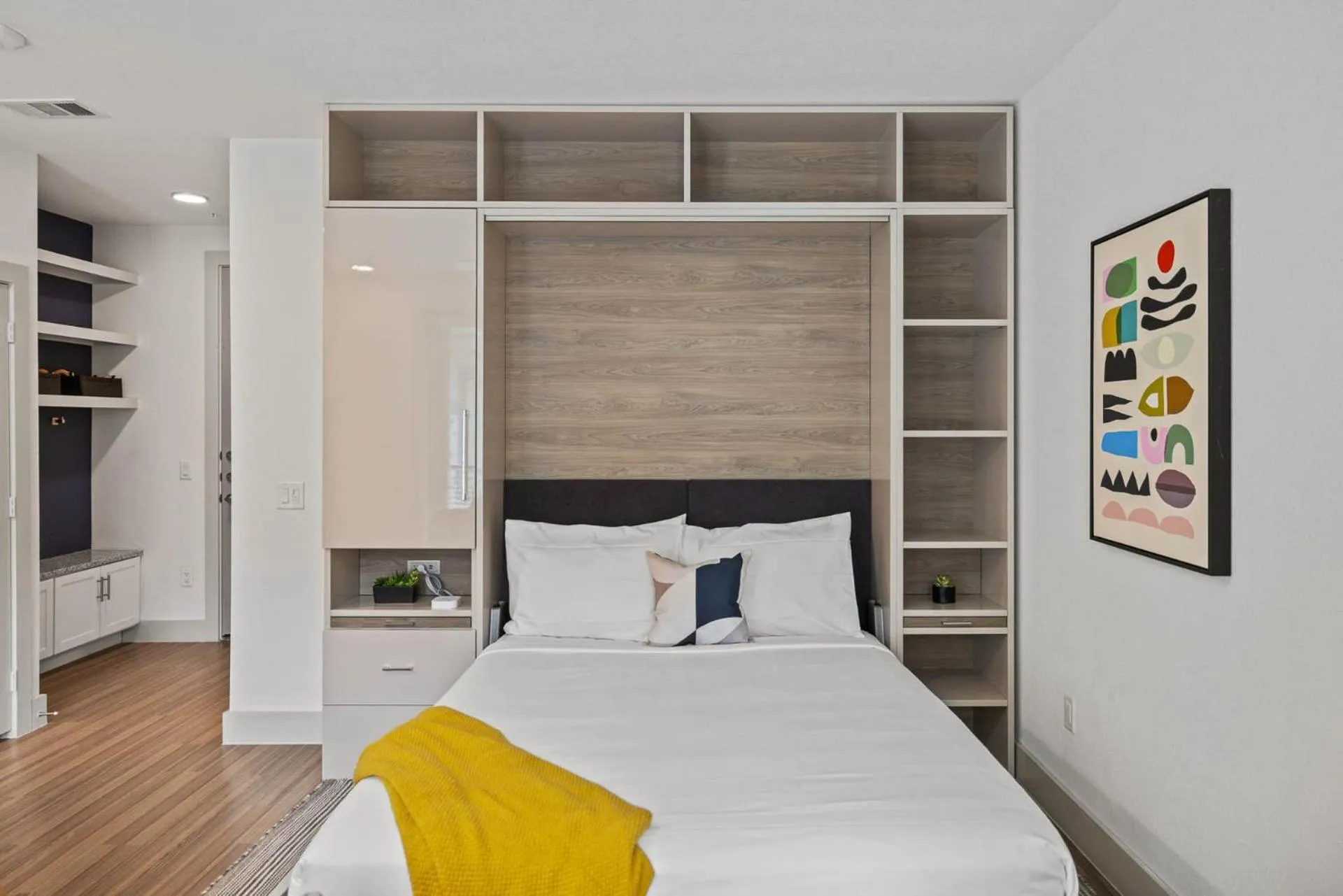 Bedroom, Bed in Placemakr Downtown Austin