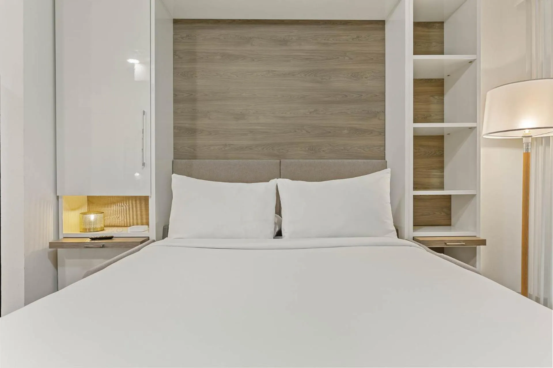 Bed in Placemakr Downtown Austin