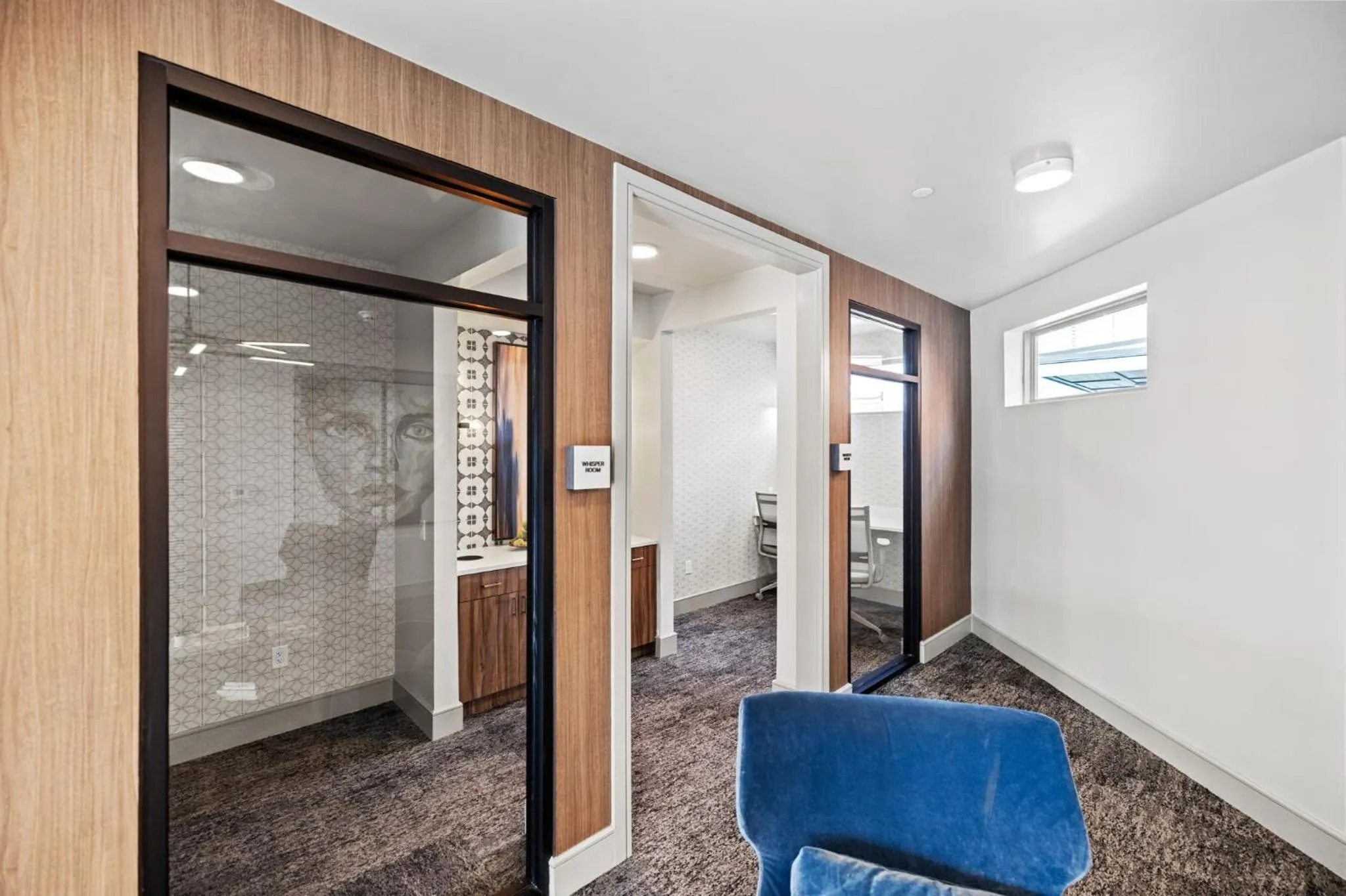 Seating area in Placemakr Downtown Austin