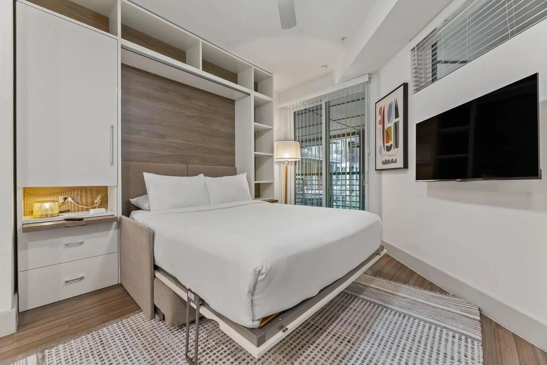 Bedroom, Bed in Placemakr Downtown Austin