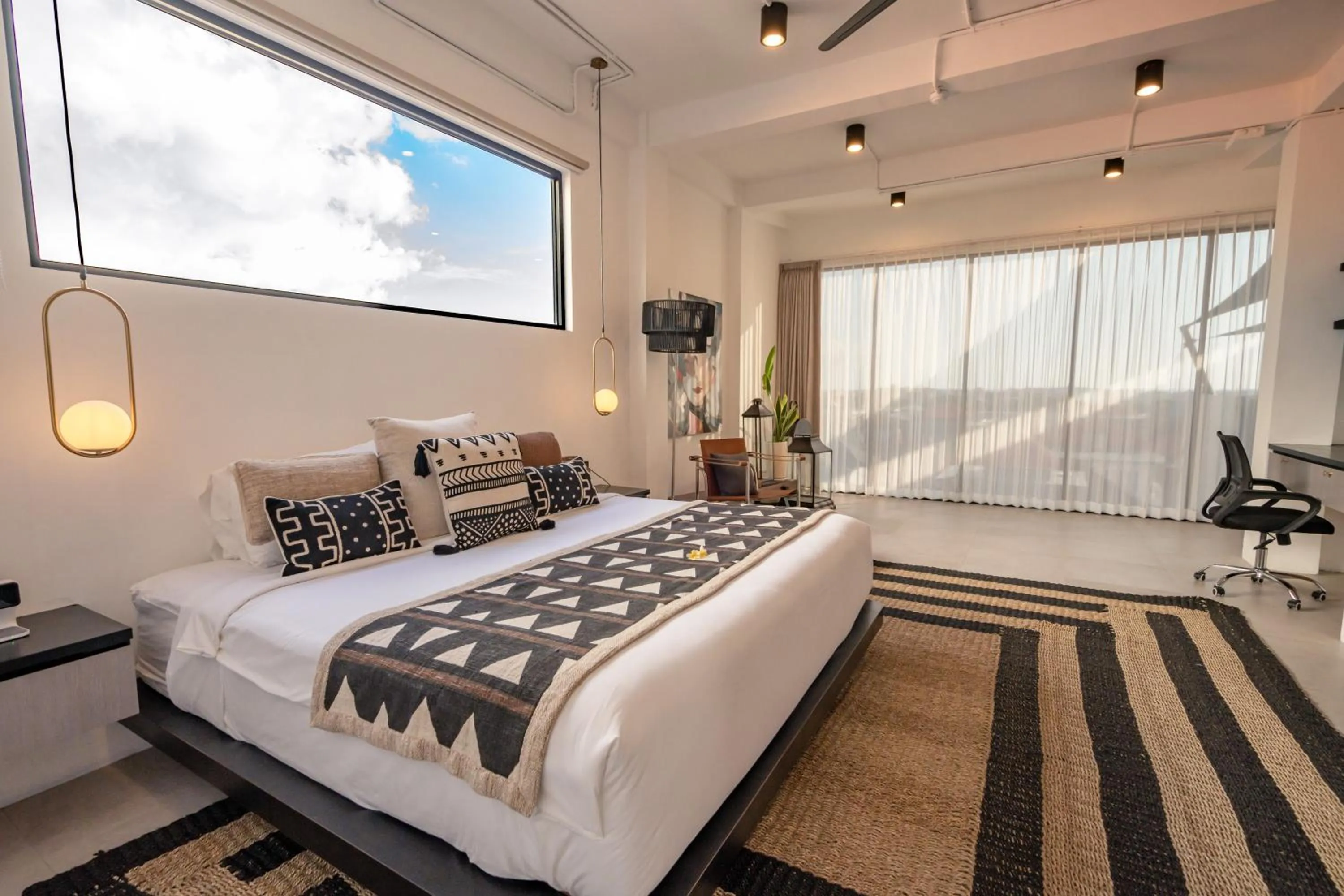 Bed in Onyx Beach Hotel