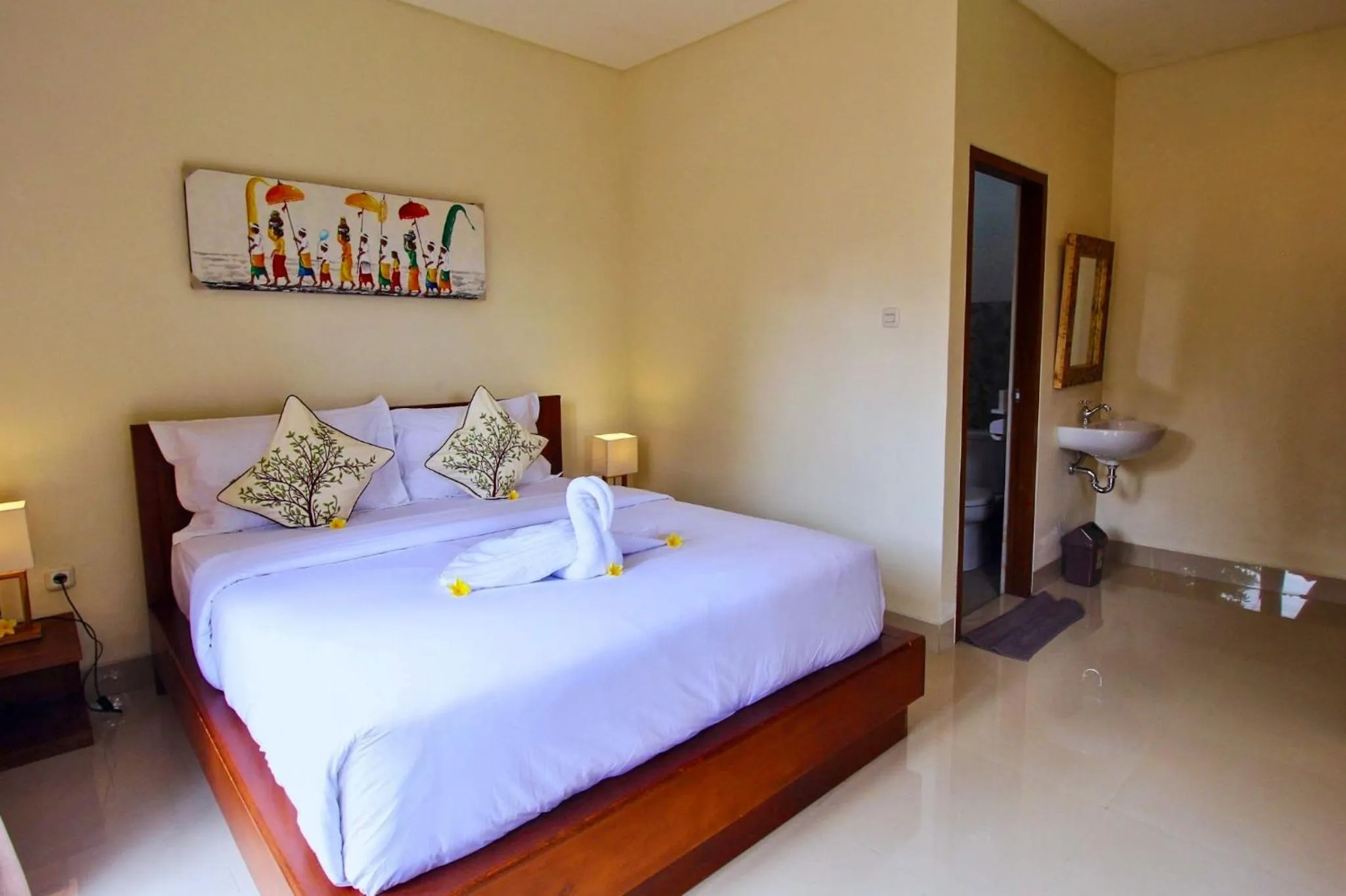 Toilet, Bed in Gria Sindhu Homestay Sidemen by AGATA