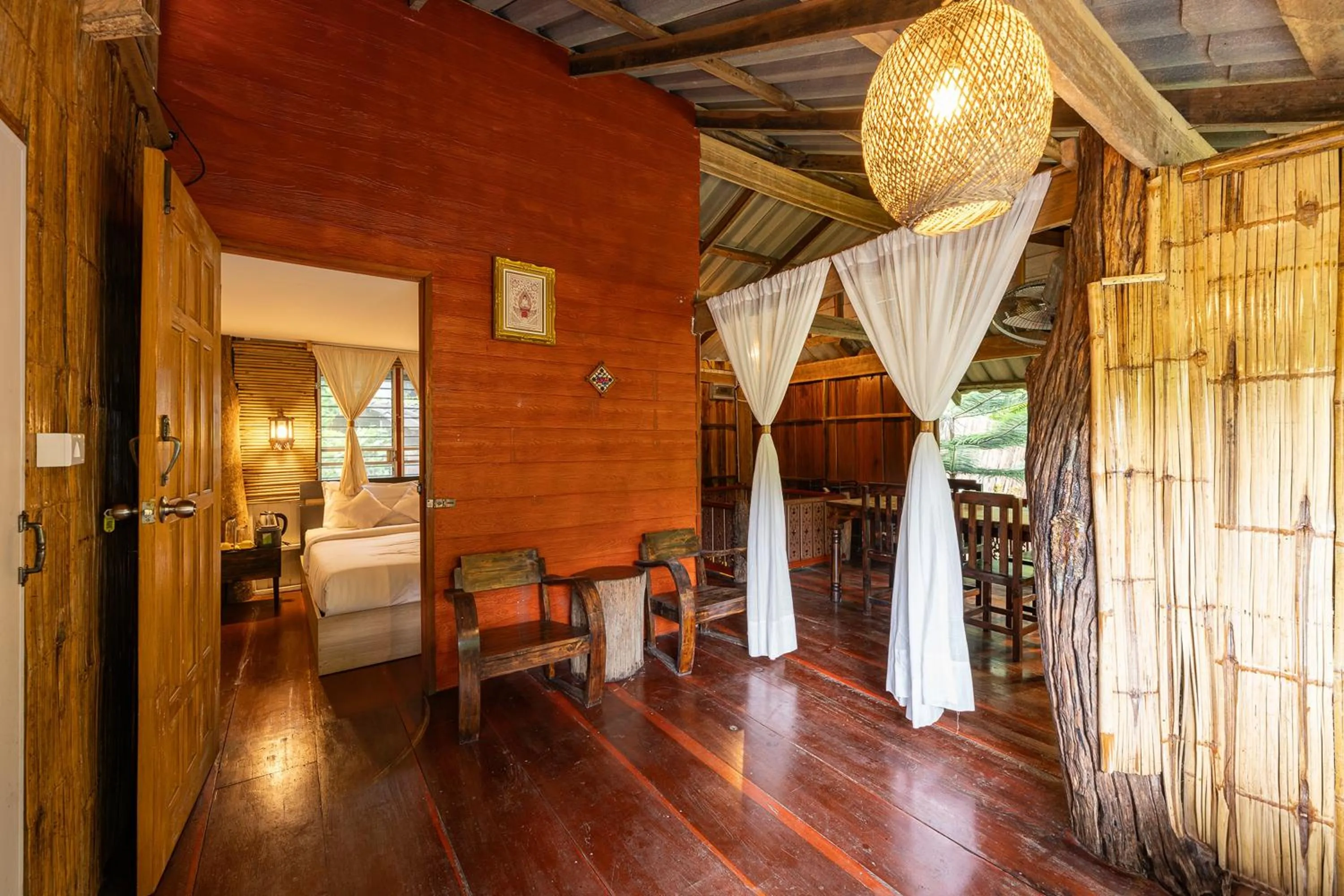 Seating area in Monruamsuk Homestay Cafe and Bistro