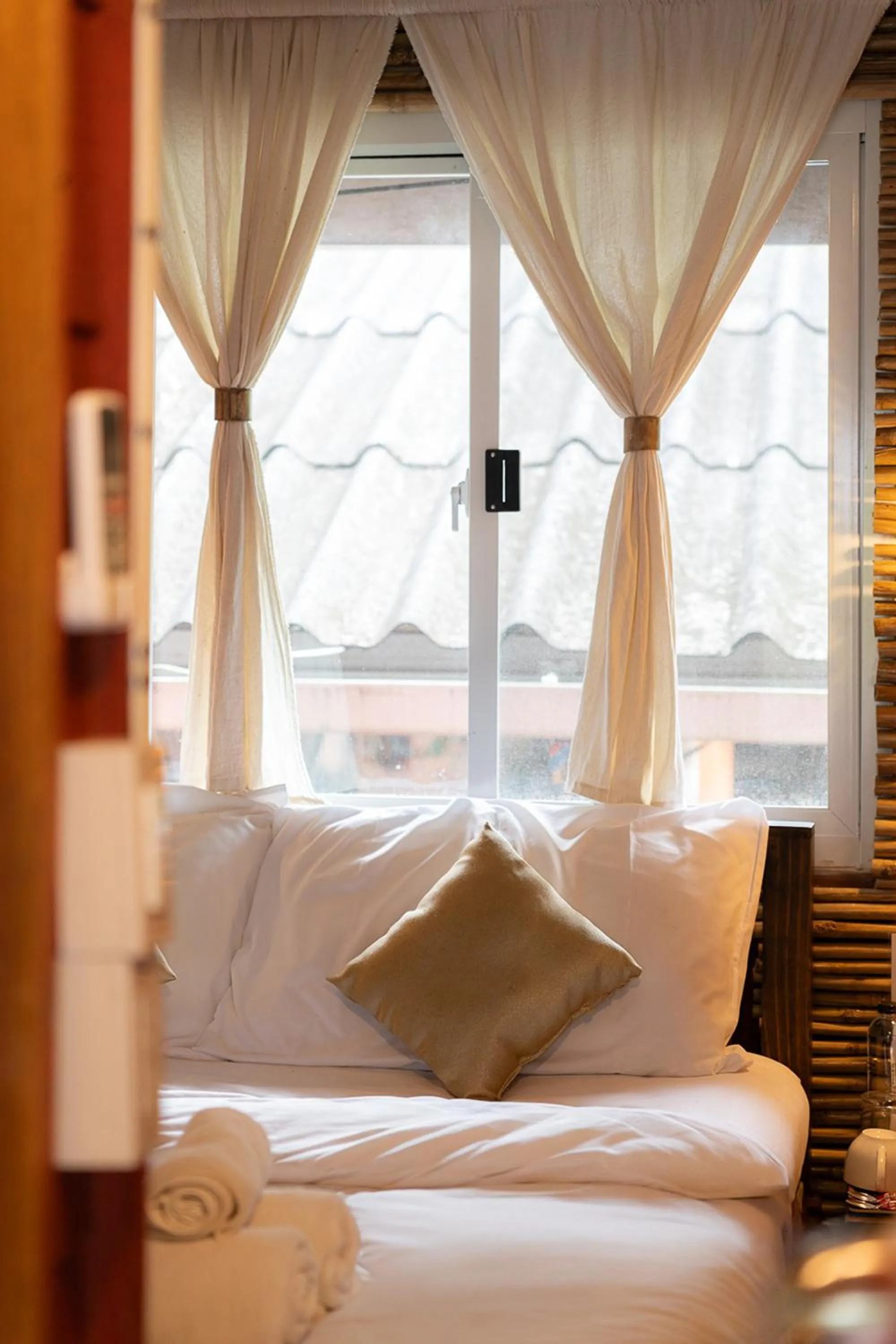 Bed in Monruamsuk Homestay Cafe and Bistro