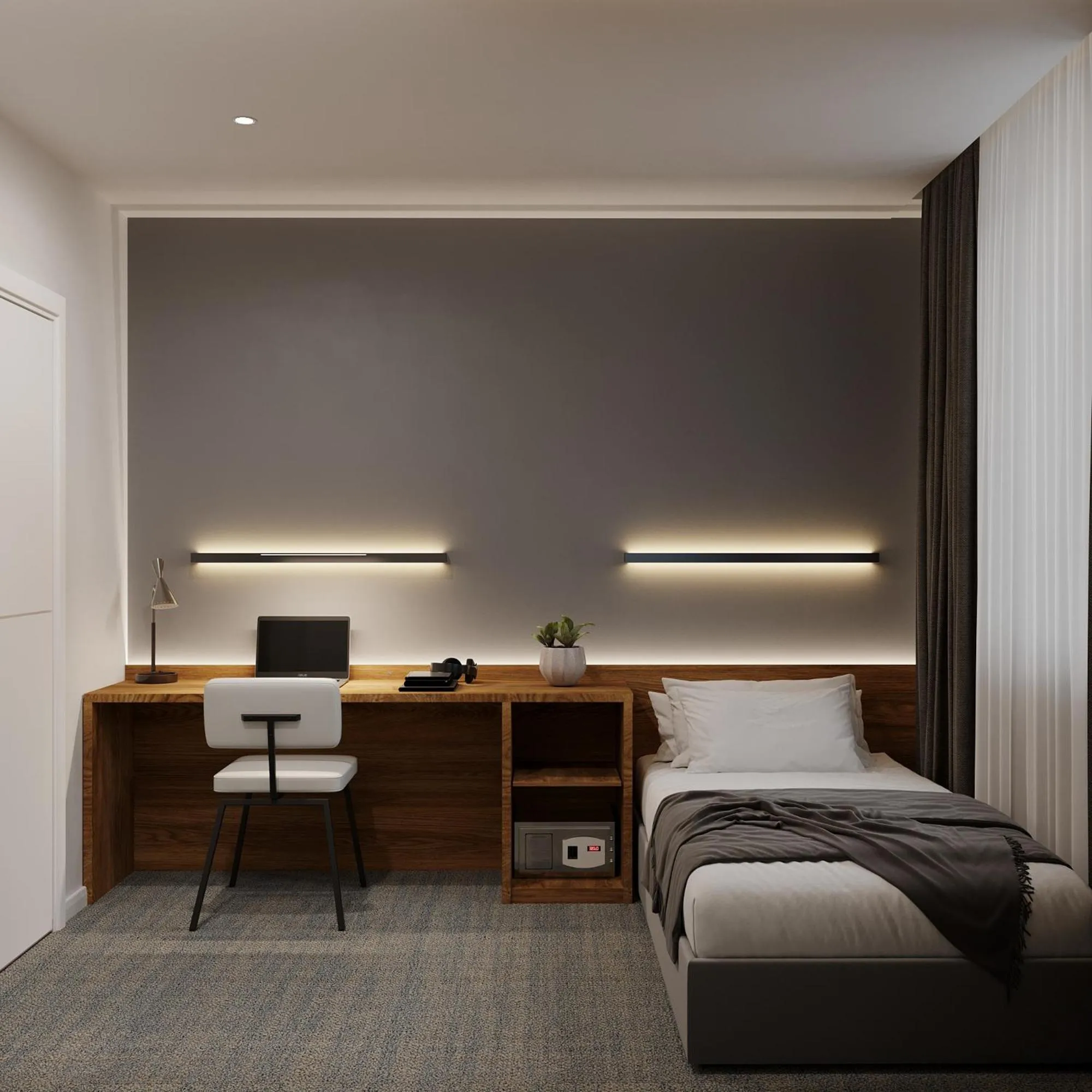 Bed in Duo Hotel by Futuro