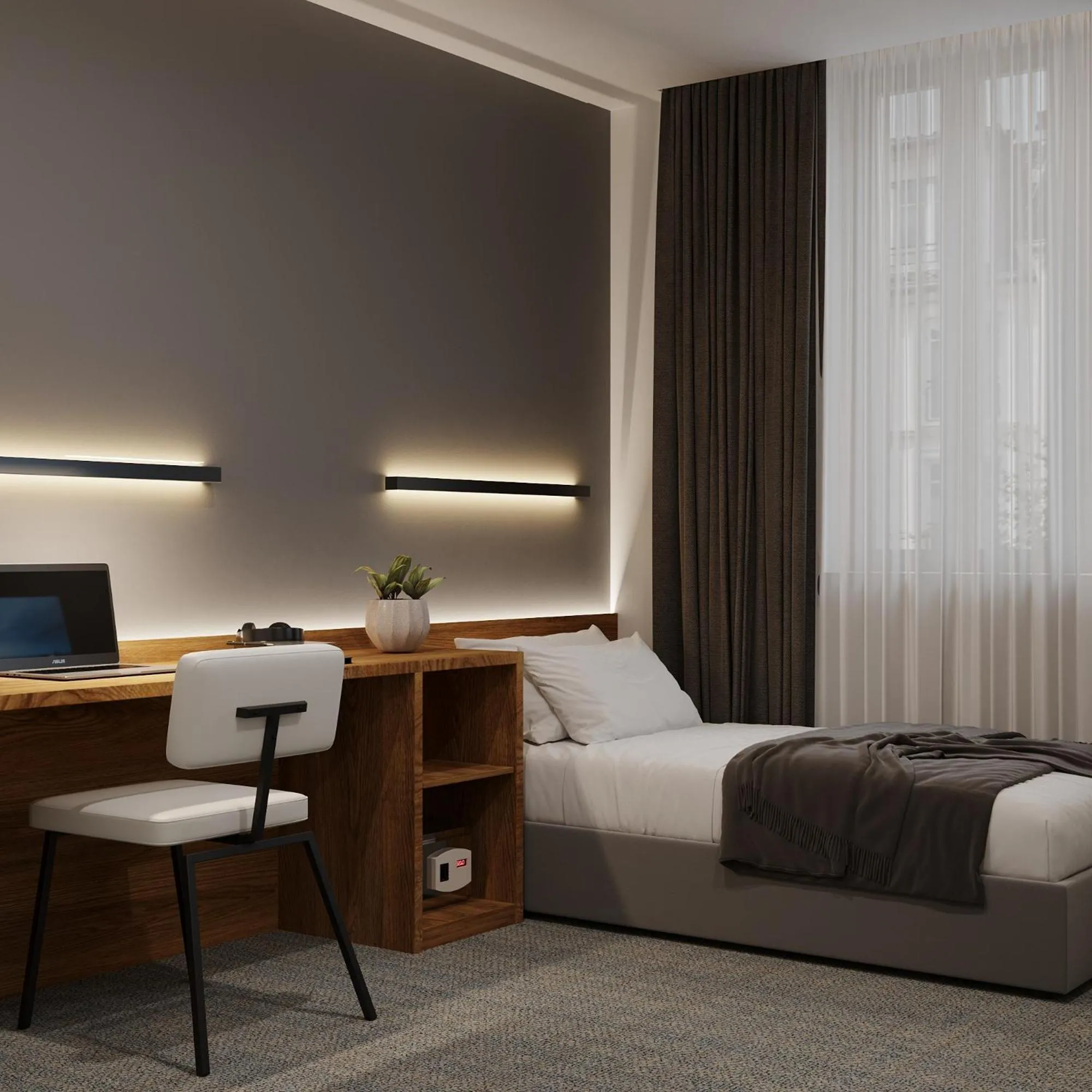 Bed in Duo Hotel by Futuro