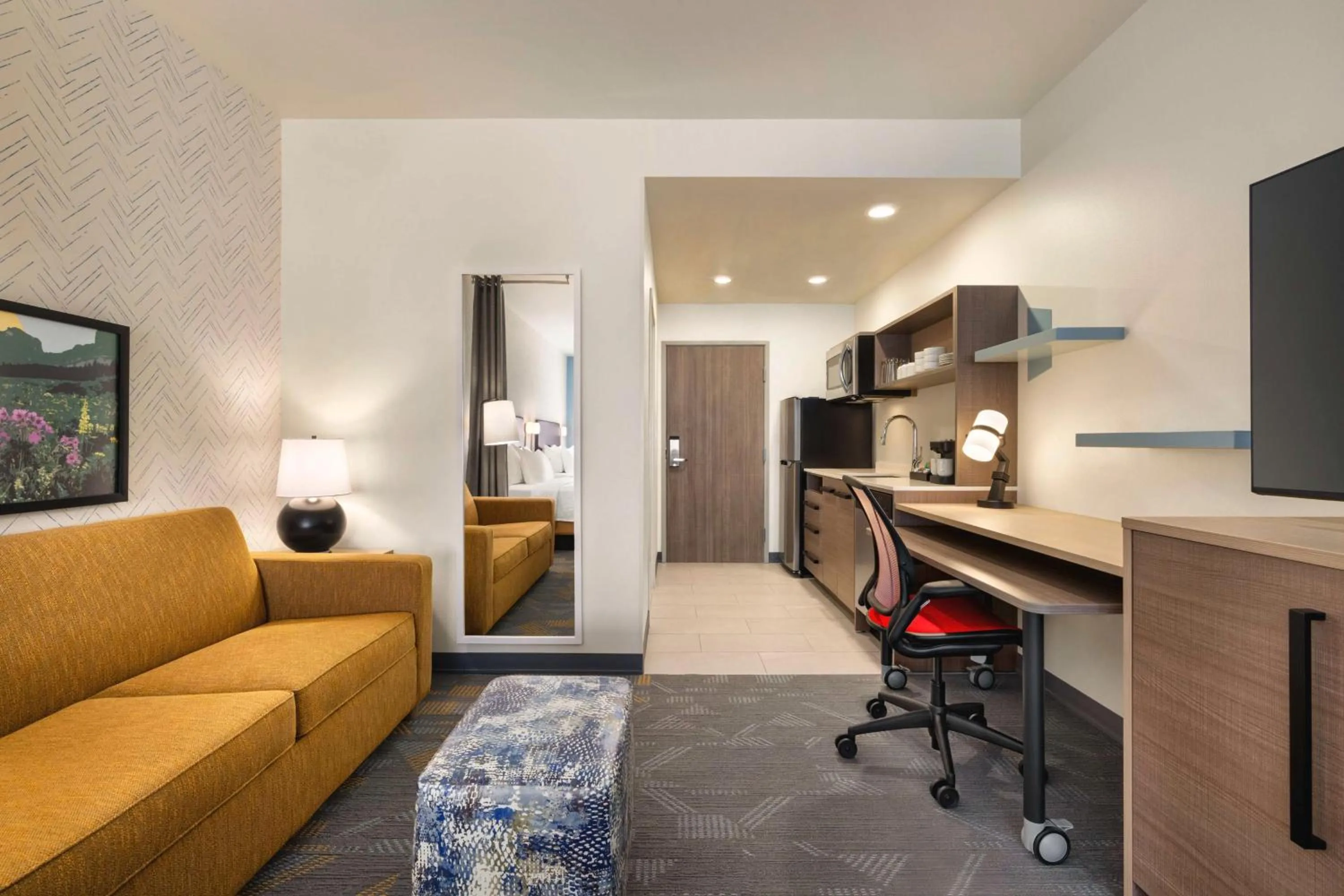 Living room in Home2 Suites Livingston Yellowstone