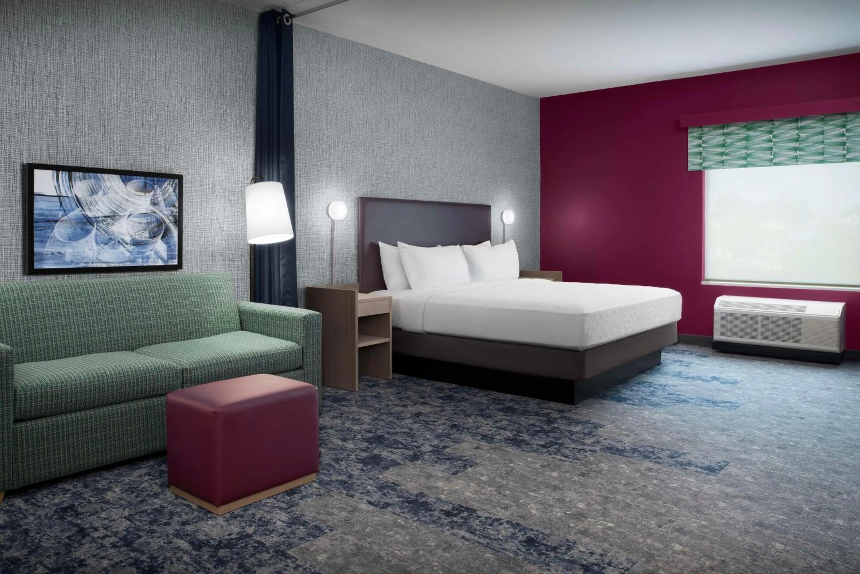 Living room, Bed in Home2 Suites By Hilton Athens I 65