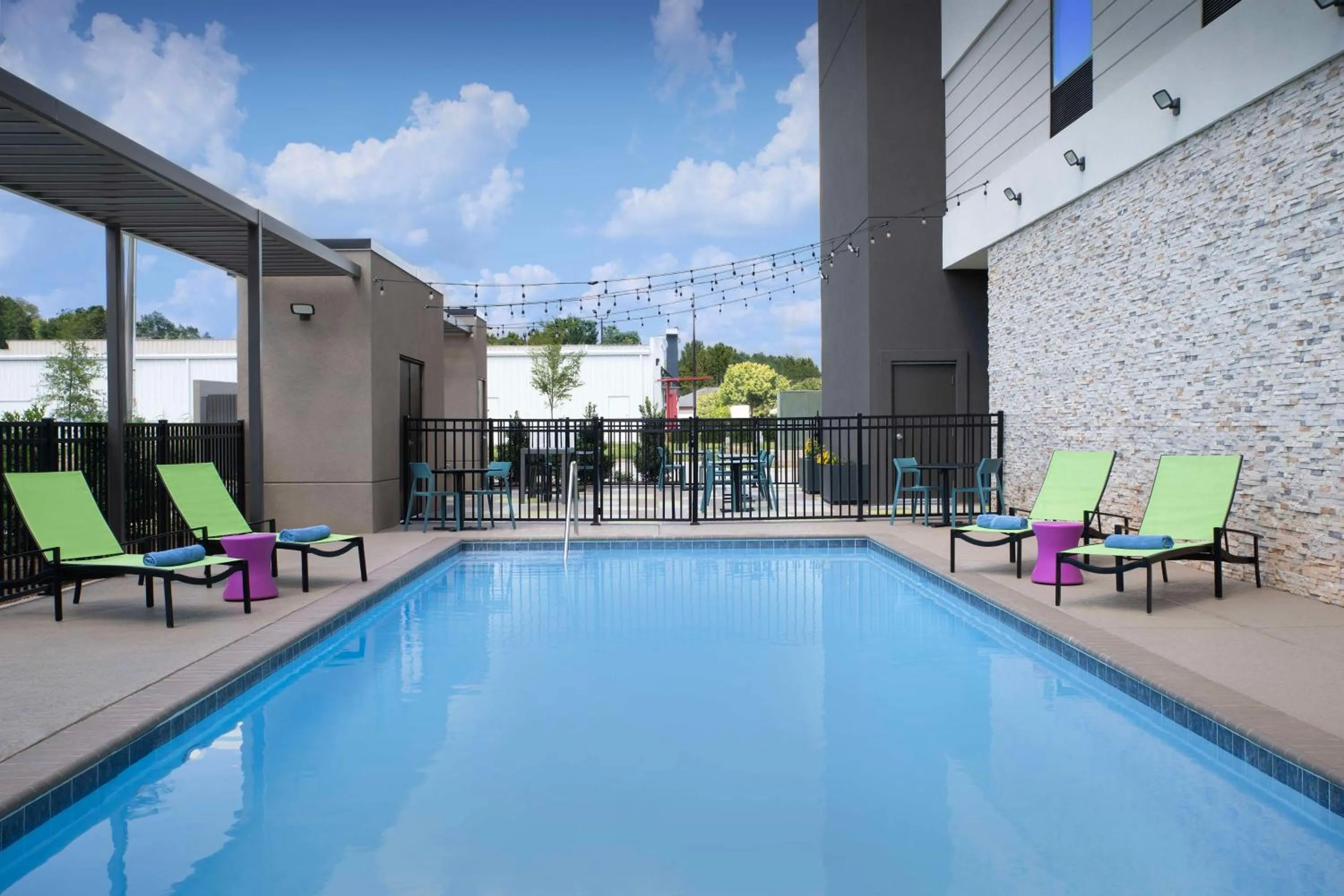 Pool view in Home2 Suites By Hilton Athens I 65