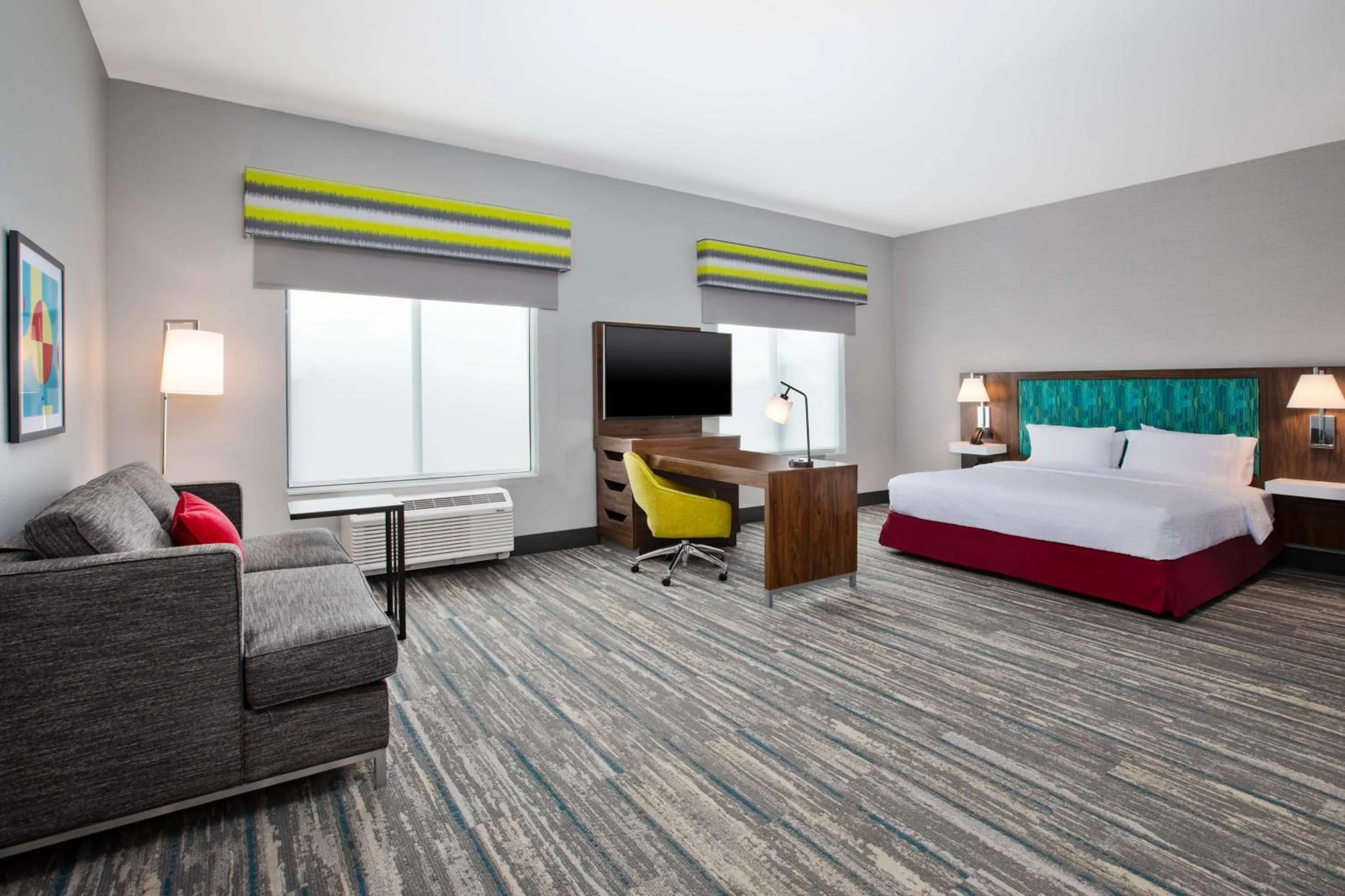 Bedroom, Bed in Hampton Inn & Suites By Hilton Indianapolis South Greenwood