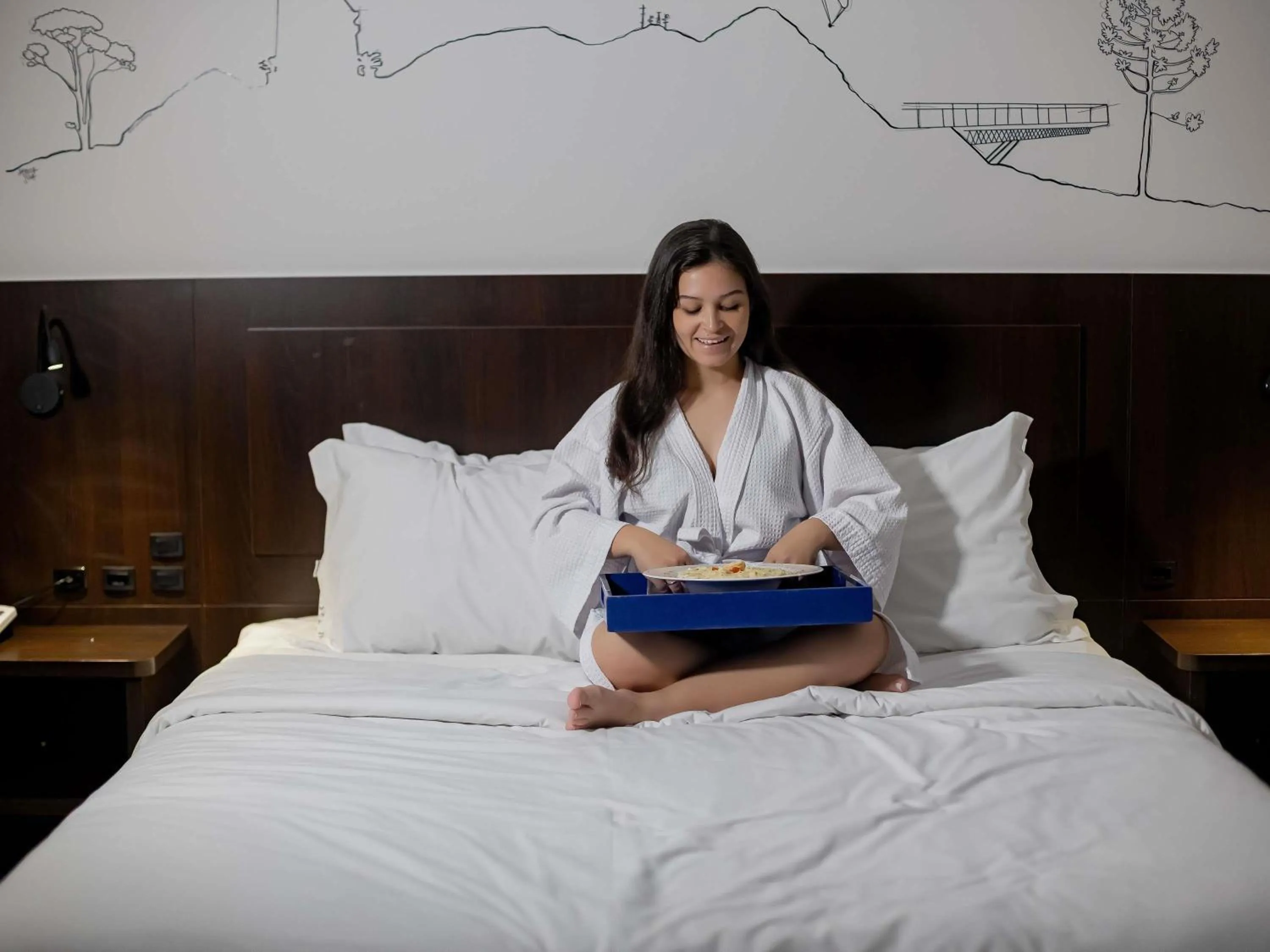 Restaurant/places to eat, Bed in Mercure Jaragua do Sul