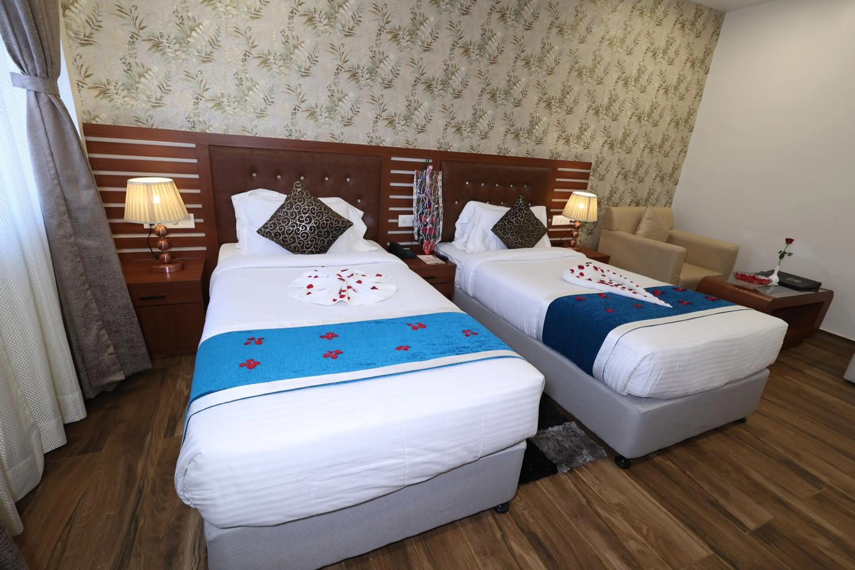 Bed in Hotel Sidh Vedantha