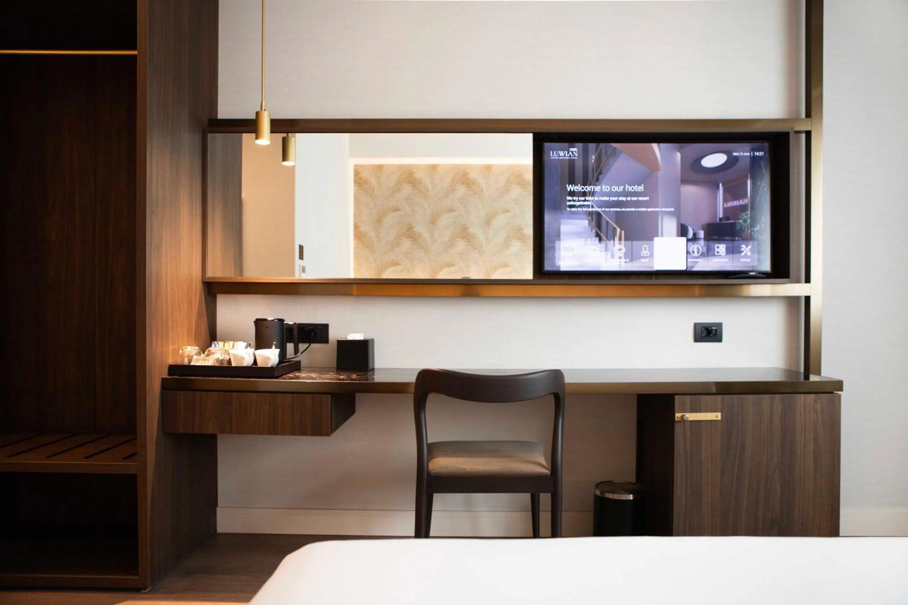 TV and multimedia, Bed in Luwian Athens Boutique Hotel