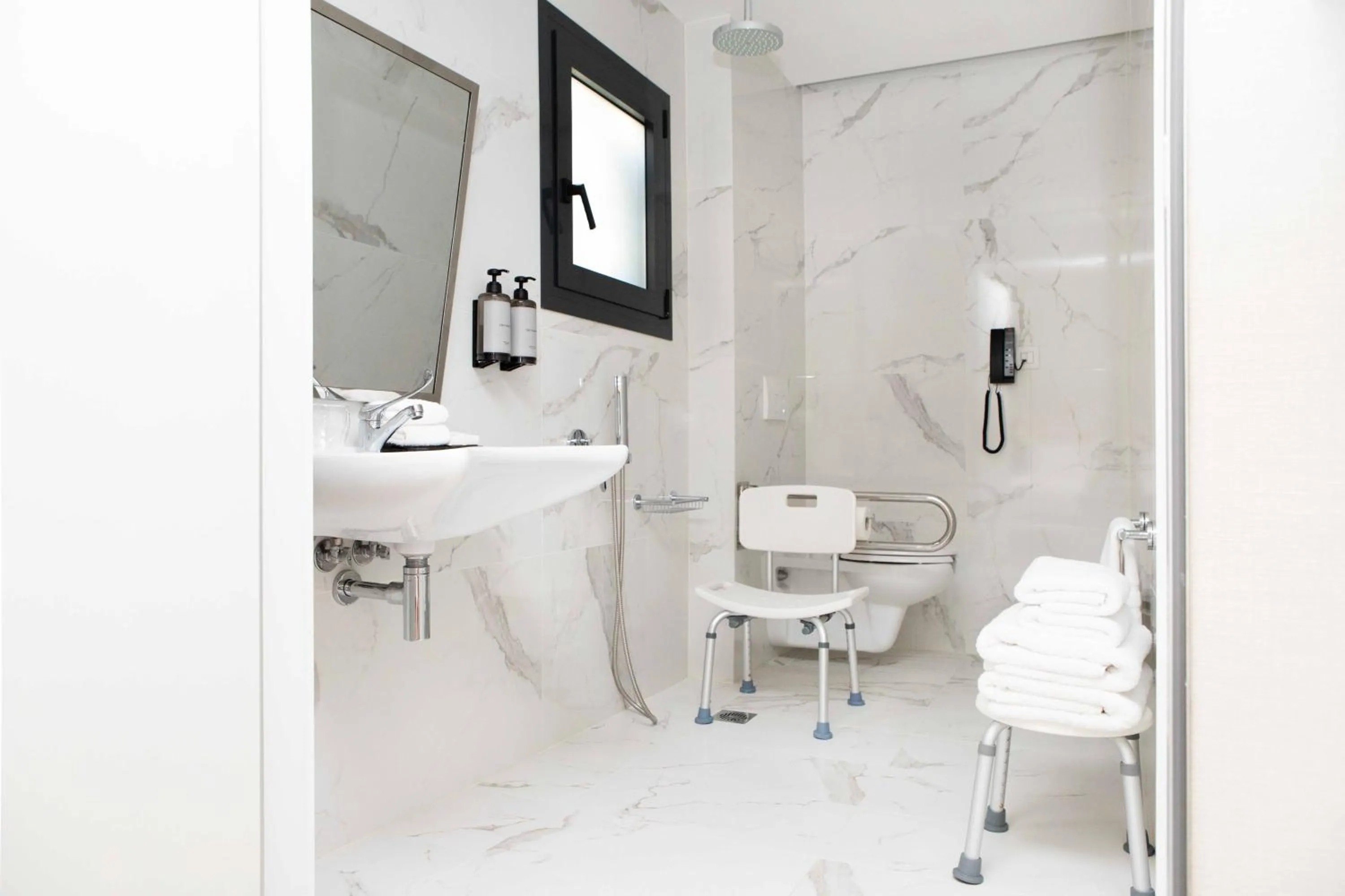 Shower in Luwian Athens Boutique Hotel