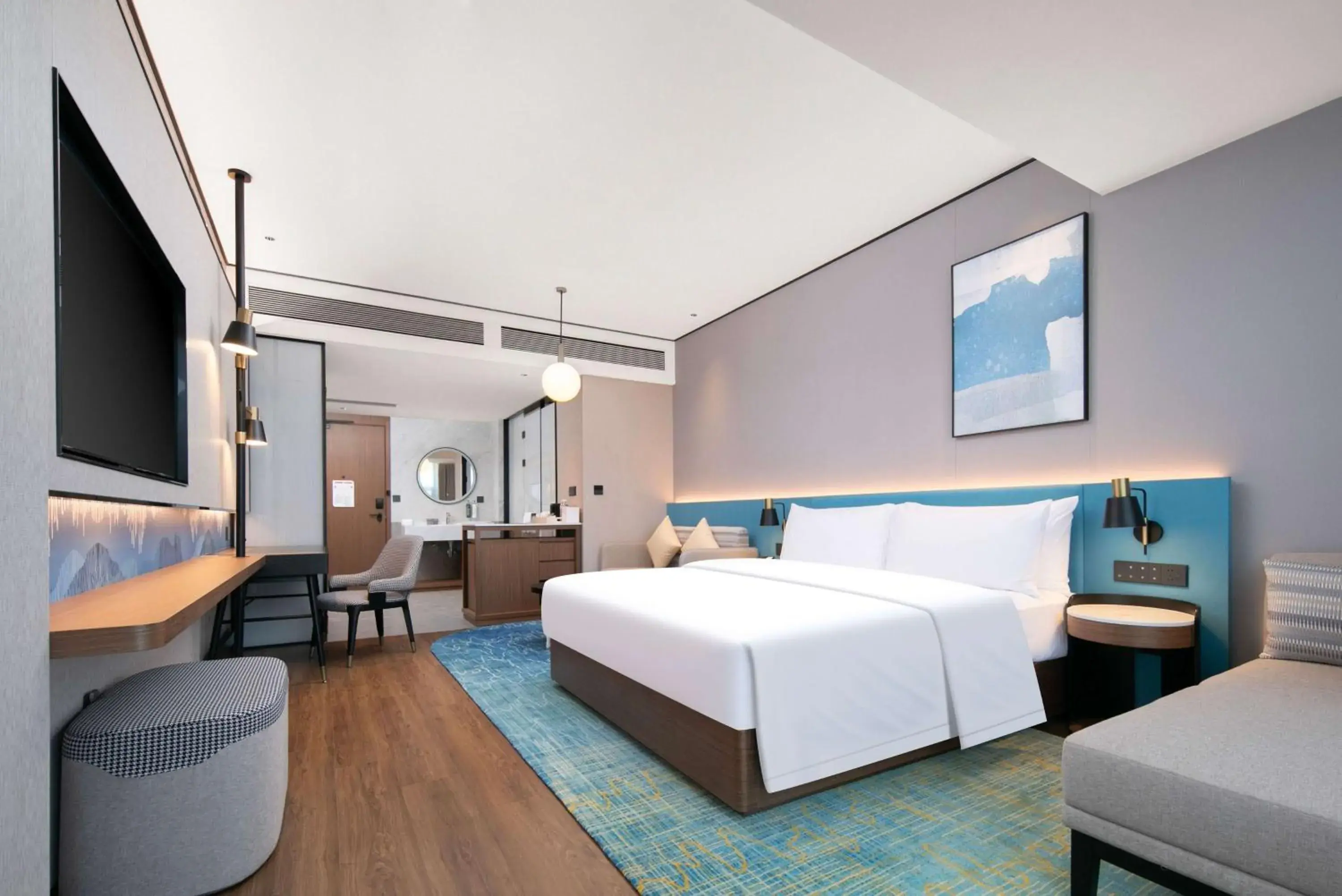 Deluxe King Room in Hilton Garden Inn Handan She County Deluxe King Room in Hilton Garden Inn Handan She County