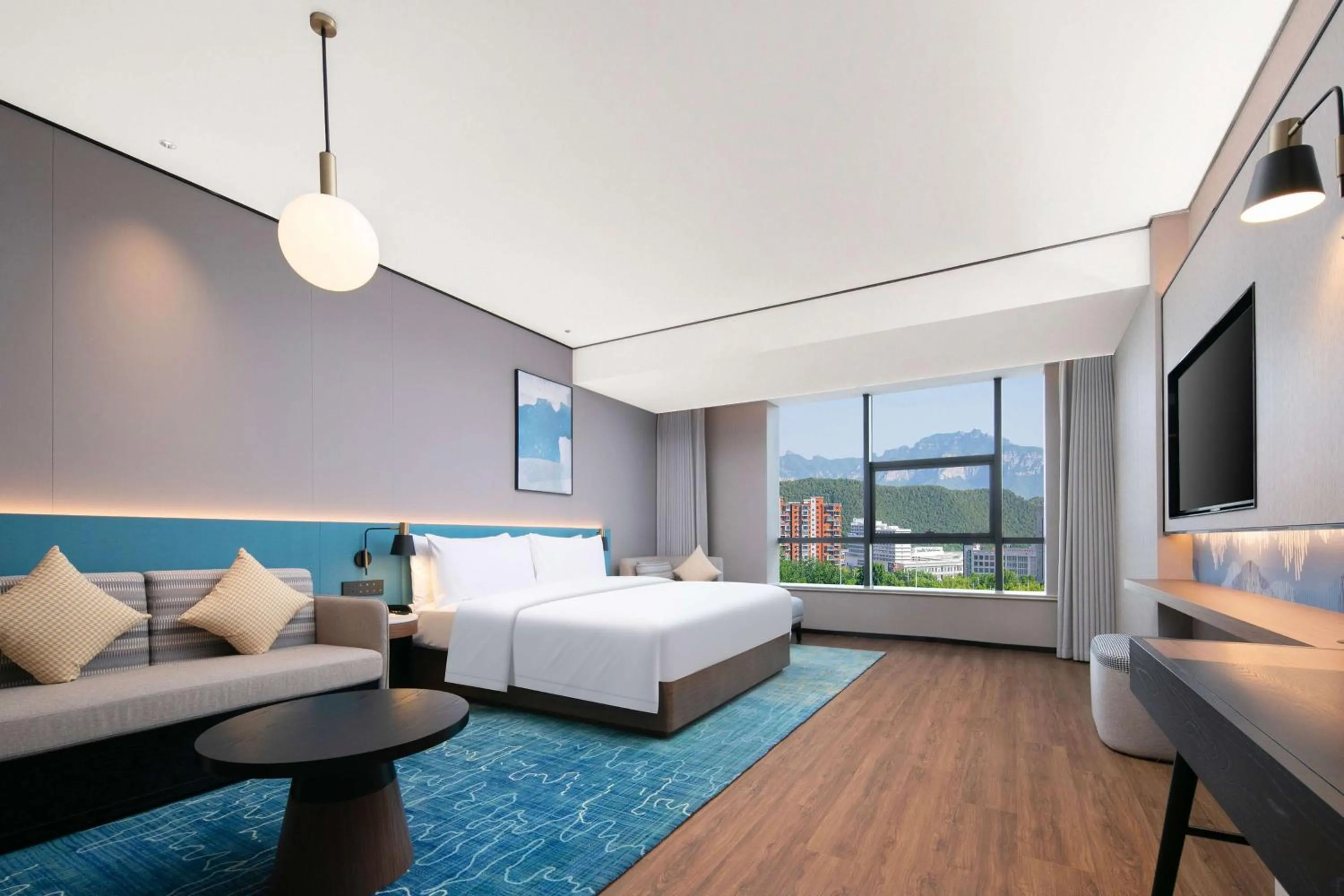 Living room, Bed in Hilton Garden Inn Handan She County