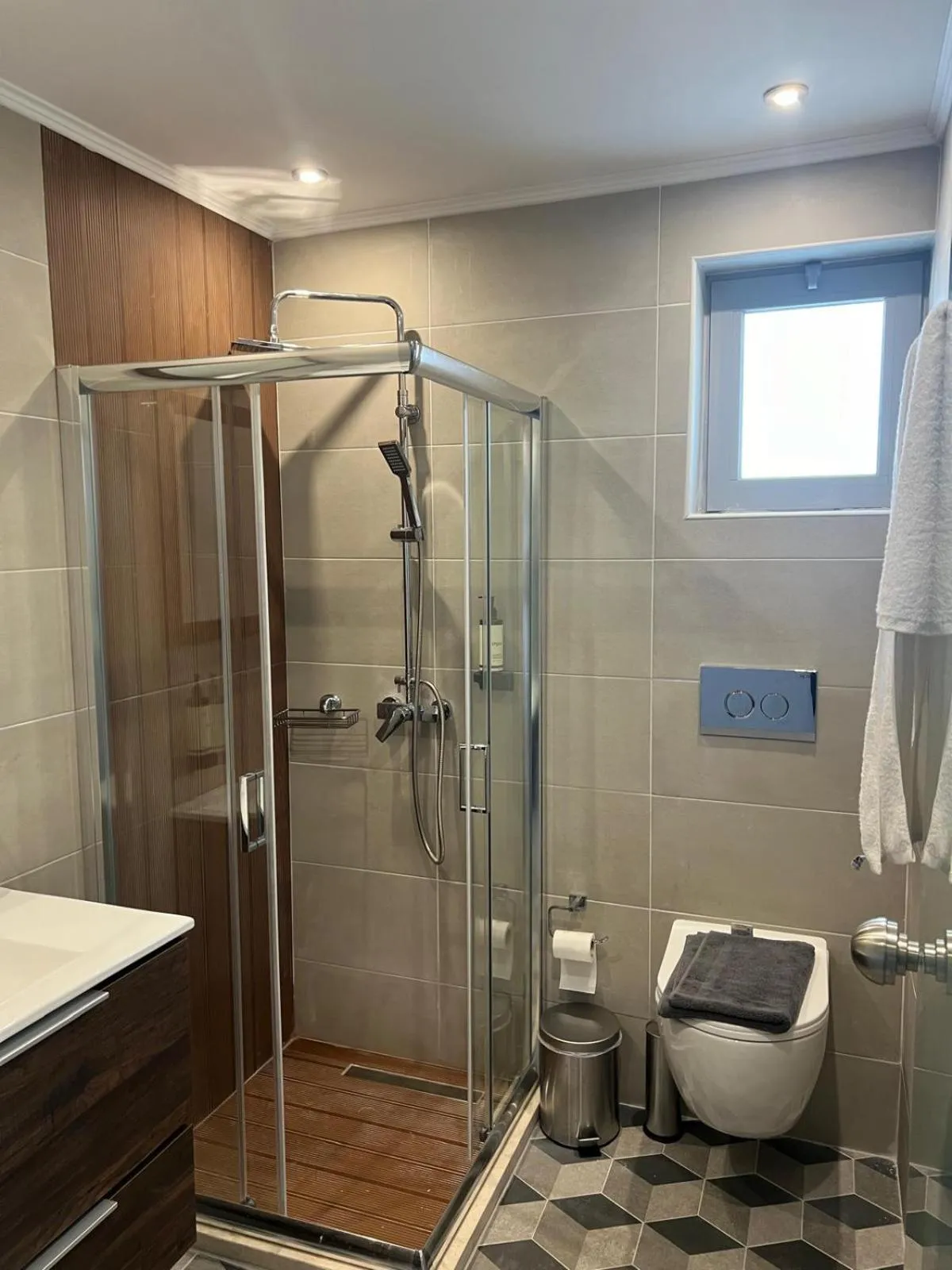 Shower in Ayit Hotel